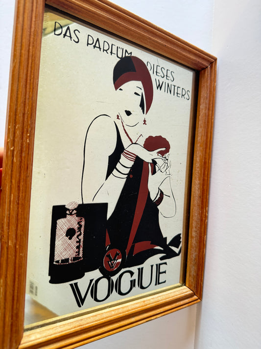 Vintage Vogue Art Print Mirror “Das Parfum Dieses Winters”