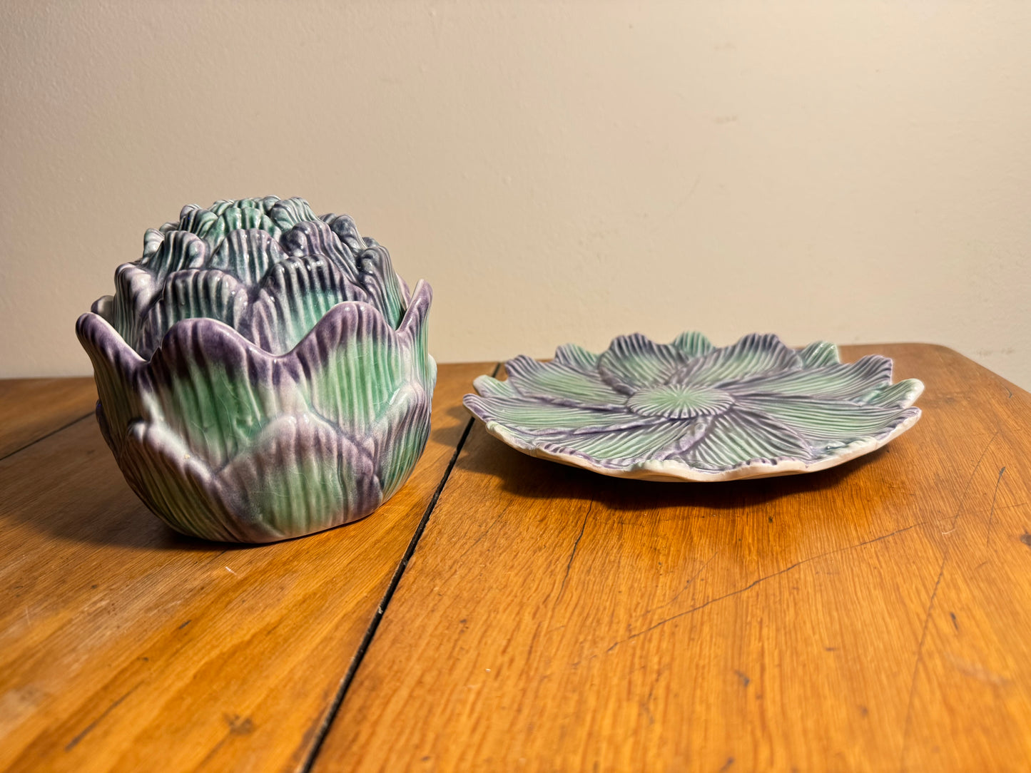 Artichoke Ceramic Pot in Slip | Artichaut en Barbotine | Made in Portugal | 860 | Vintage Retro | Quirky Unique |