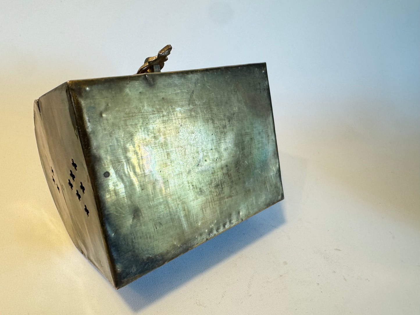 Small Brass Trinket Box | Miniature Chest | Vintage Retro Quirky |