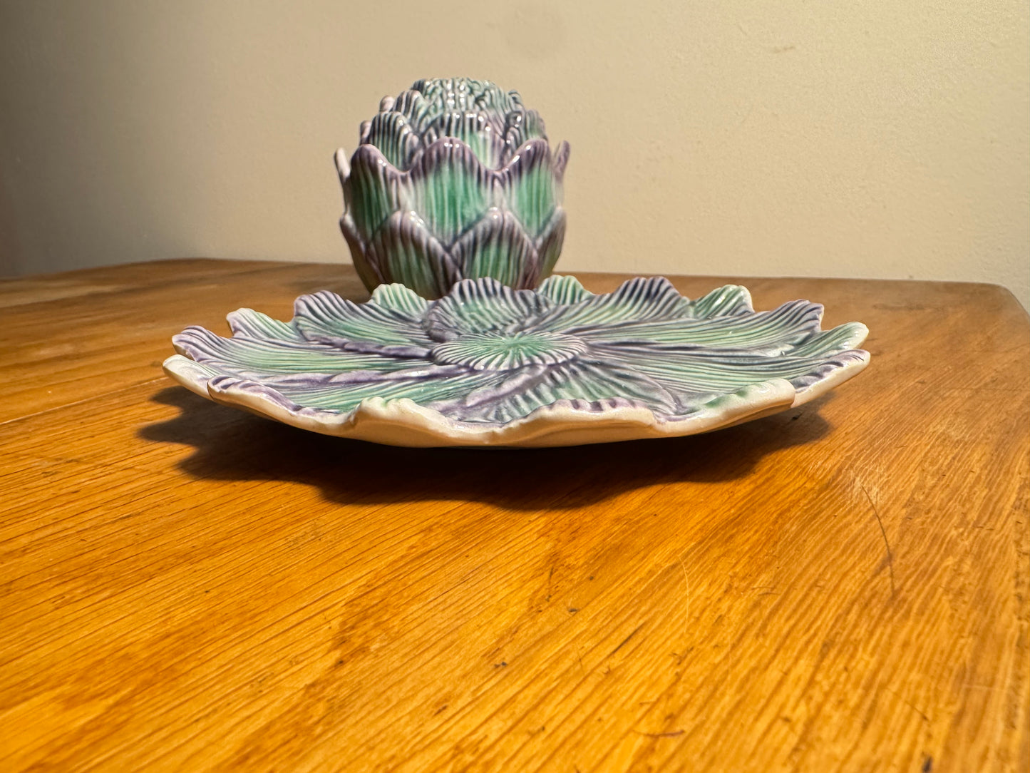 Artichoke Ceramic Pot in Slip | Artichaut en Barbotine | Made in Portugal | 860 | Vintage Retro | Quirky Unique |