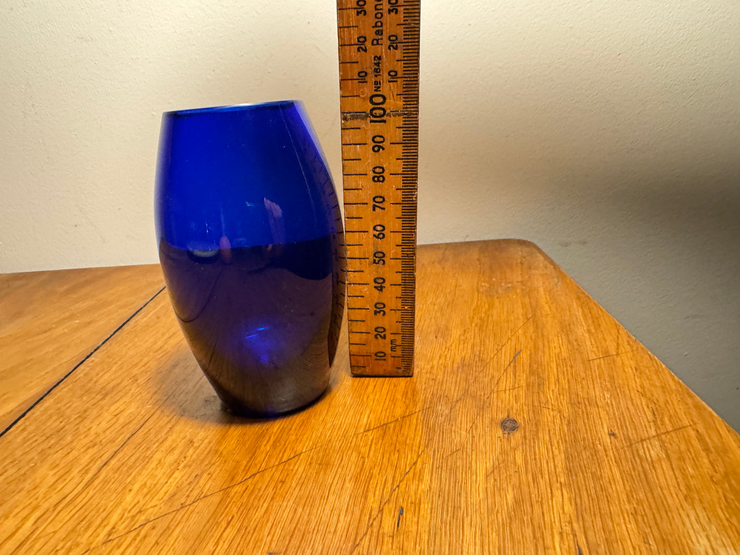 Cobalt Blue Small Glass Bud Vase