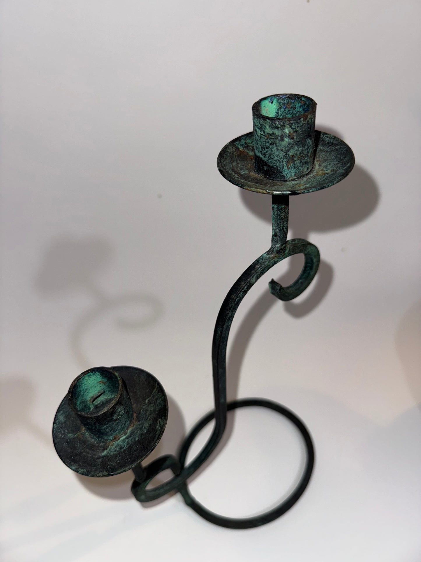 Gothic Iron Candelabra | Handmade Rustic Candlestick Holder | Vintage Antique | Quirky Unique Decor |