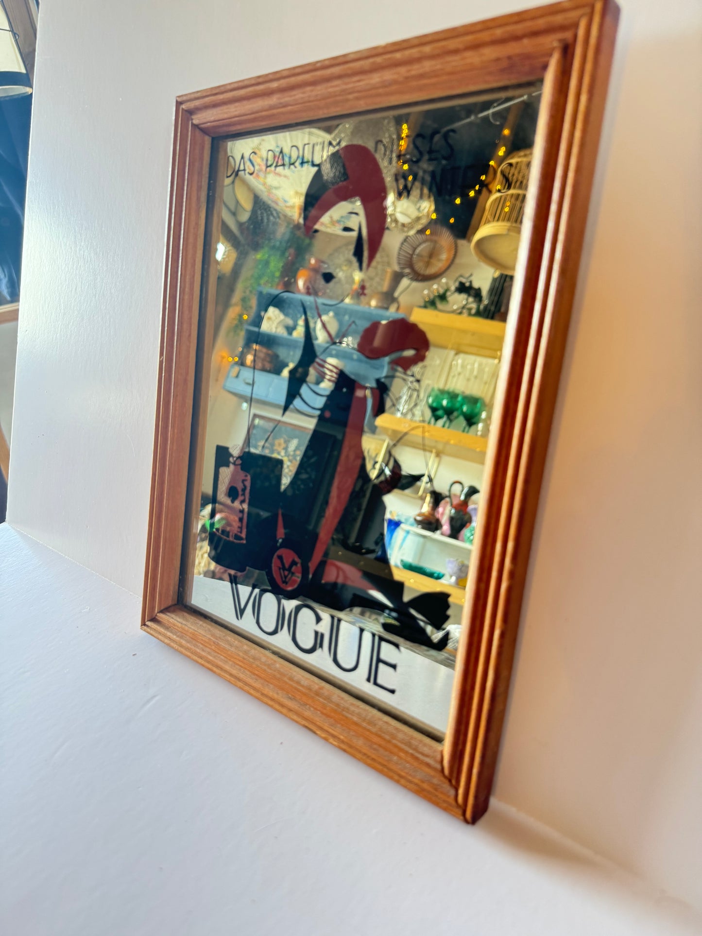 Vintage Vogue Art Print Mirror “Das Parfum Dieses Winters”