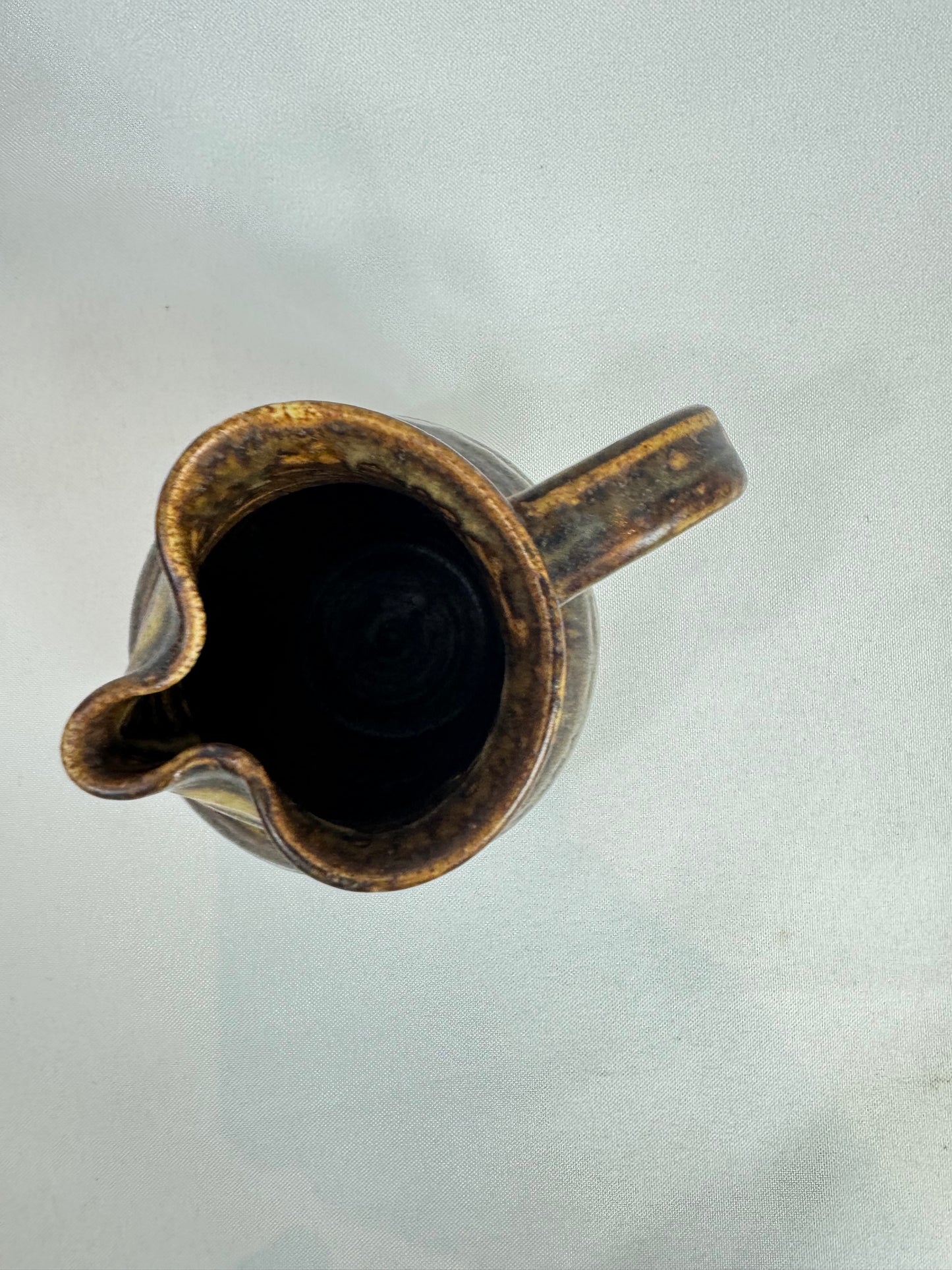 Small Brown Ceramic Jug | Studio Pottery | Prinknash England Earthenware |
