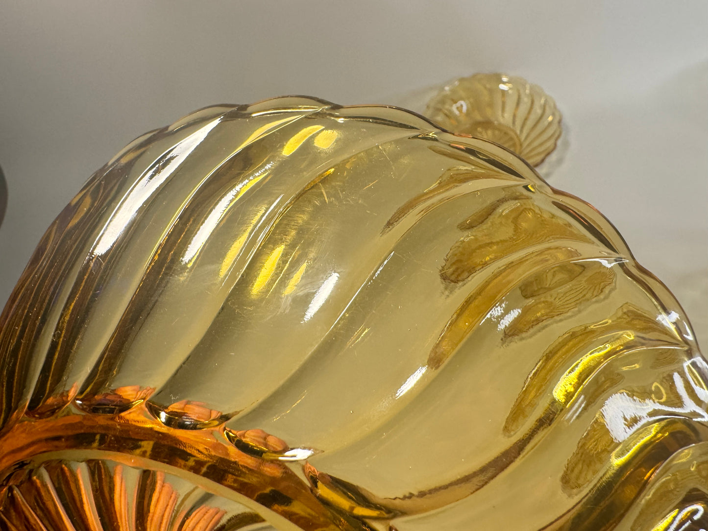 Glass Dessert Bowl Set. Bagley England. Vintage Depression Glass.