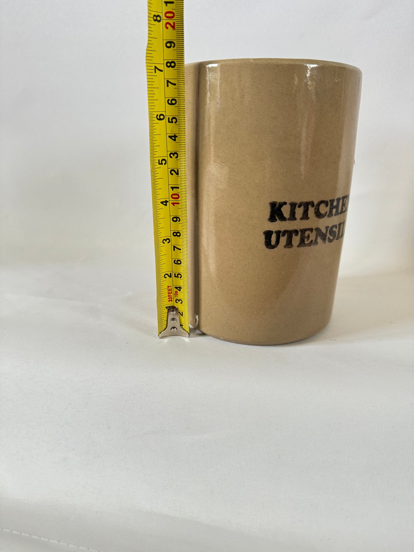 Kitchen Utensils Pot | Vintage Retro | Pearsons Of Chesterfield 70s | Stoneware | MCM Mid Century |