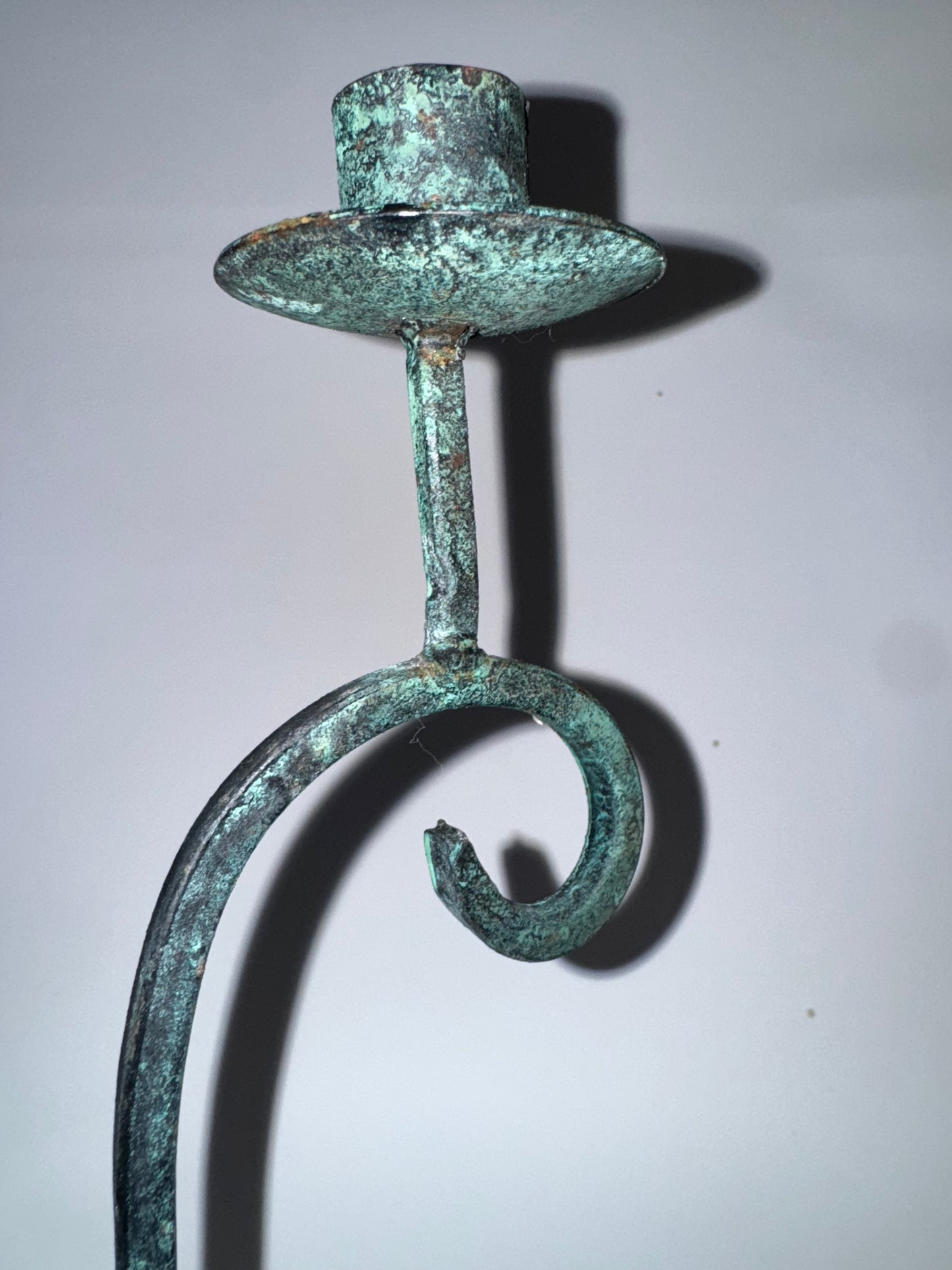 Gothic Iron Candelabra | Handmade Rustic Candlestick Holder | Vintage Antique | Quirky Unique Decor |