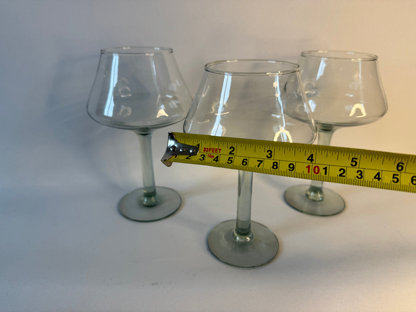 Premium Recycled Margarita Glass Set of 3 | Vintage Retro Style | Unique Quirky | Wine/Cocktail |