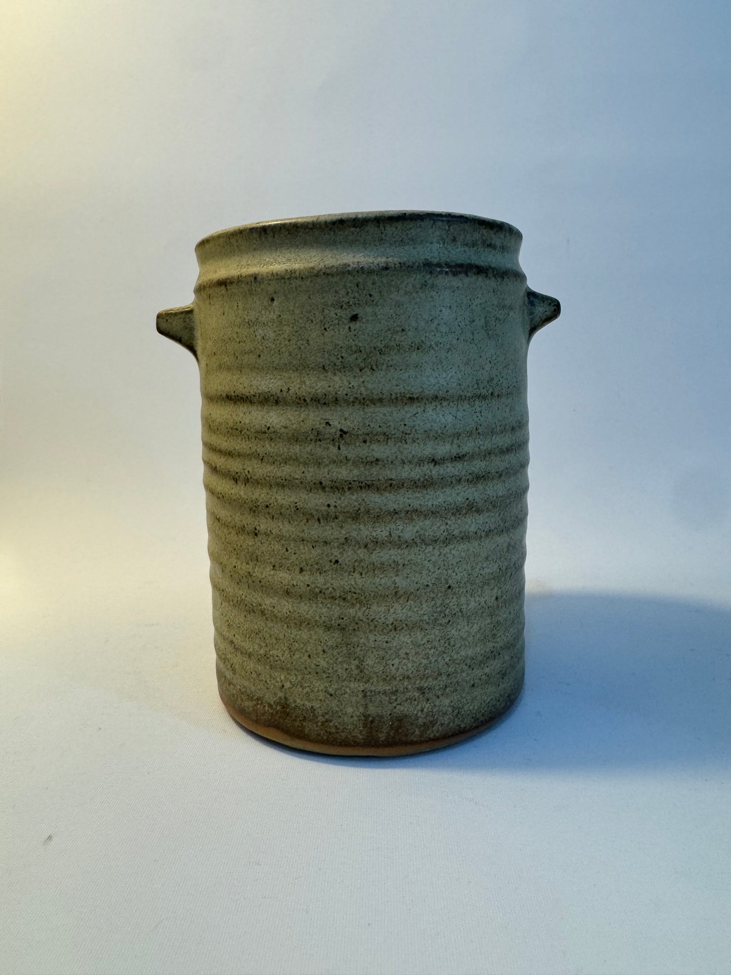 Kitchen Utensil Holder Pot | Stoneware | Vintage Retro 70’s | Kitchenware Kitchenalia |