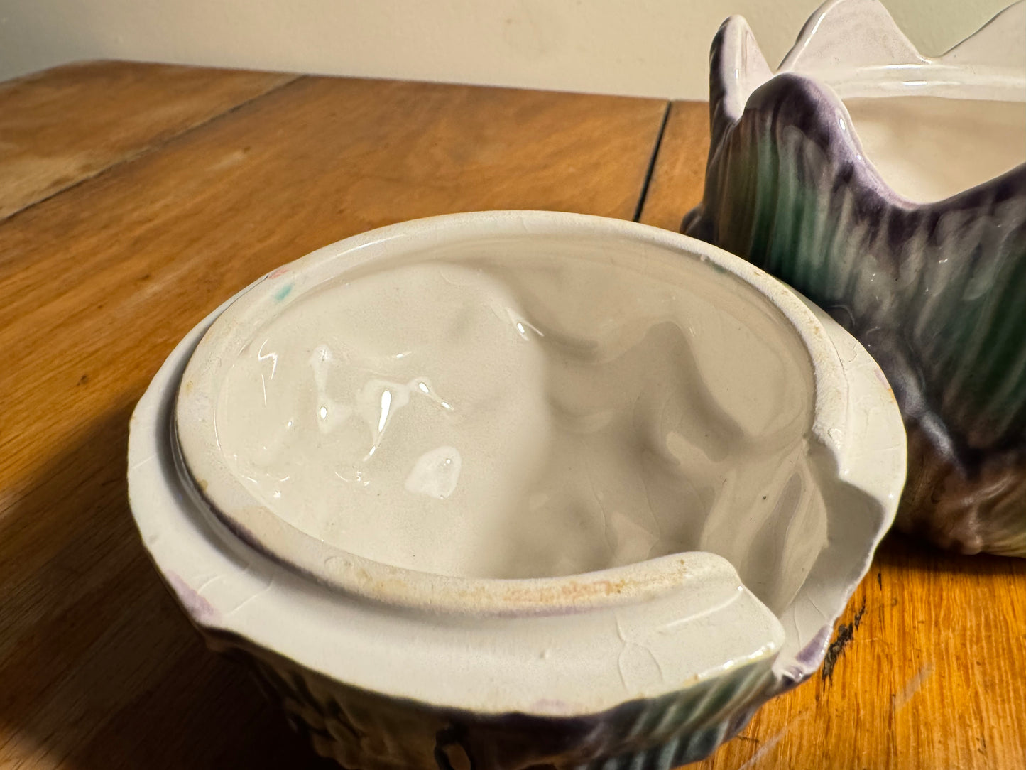 Artichoke Ceramic Pot in Slip | Artichaut en Barbotine | Made in Portugal | 860 | Vintage Retro | Quirky Unique |