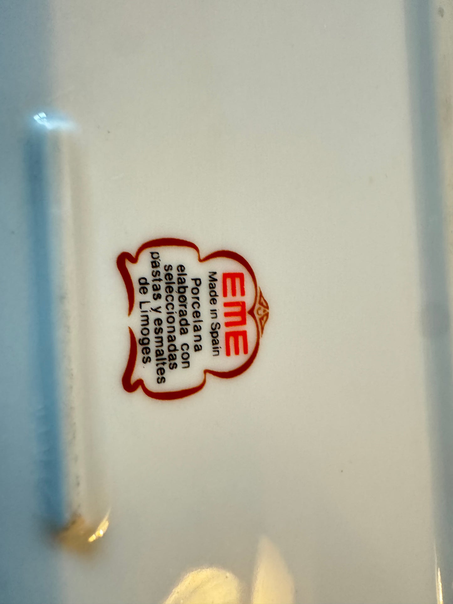 Porcelain Ashtray with Floral Design | Made in Spain | Vintage Retro |