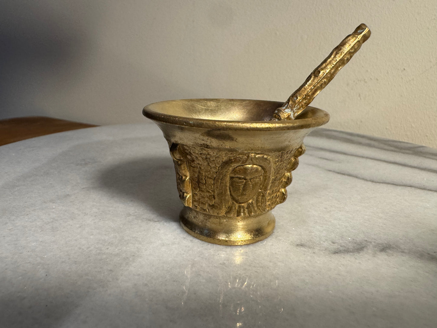 Miniature Brass Mortar & Pestle | Vintage Unique |