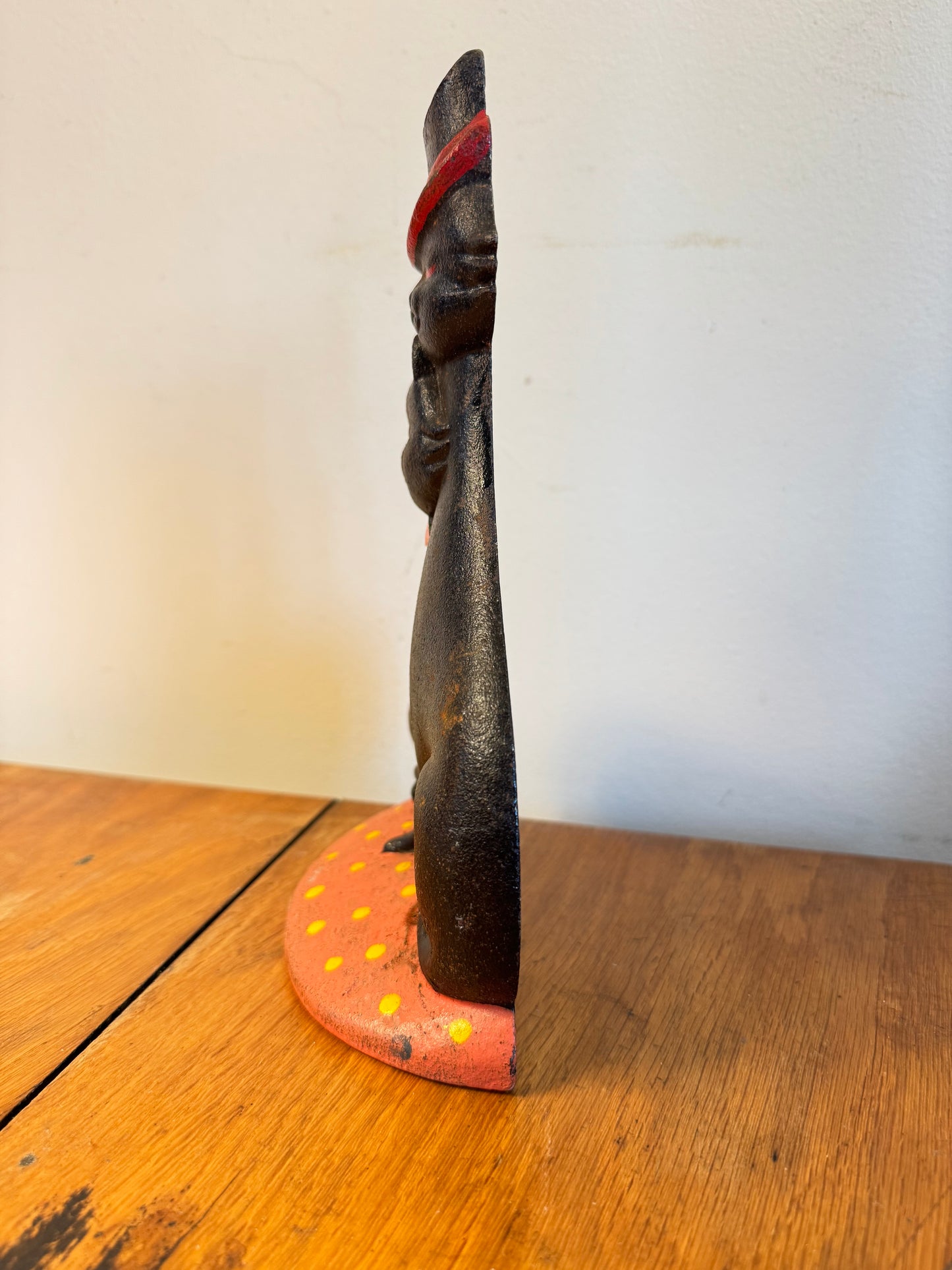 Vintage Cast Iron Tom Cat and Lady Cat Door Stop | Vintage Retro Antique | Quirky Unique |