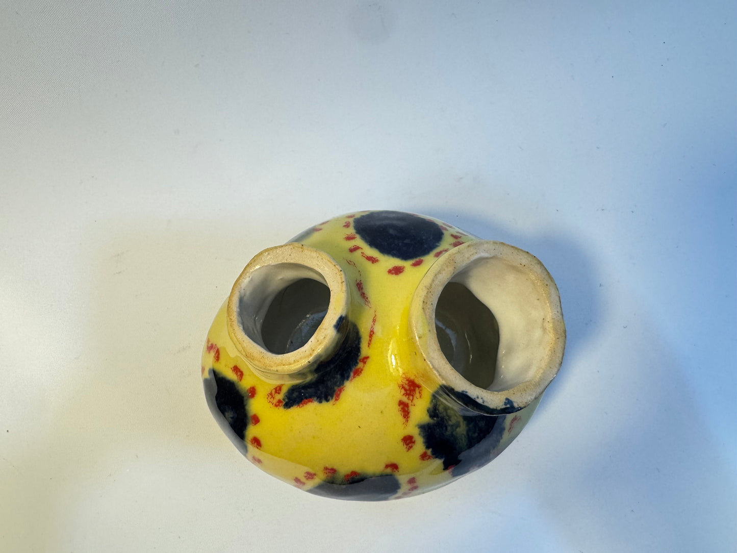 Handmade Vase | Studio Pottery | Handpainted | Unique Quirky One of a Kind |