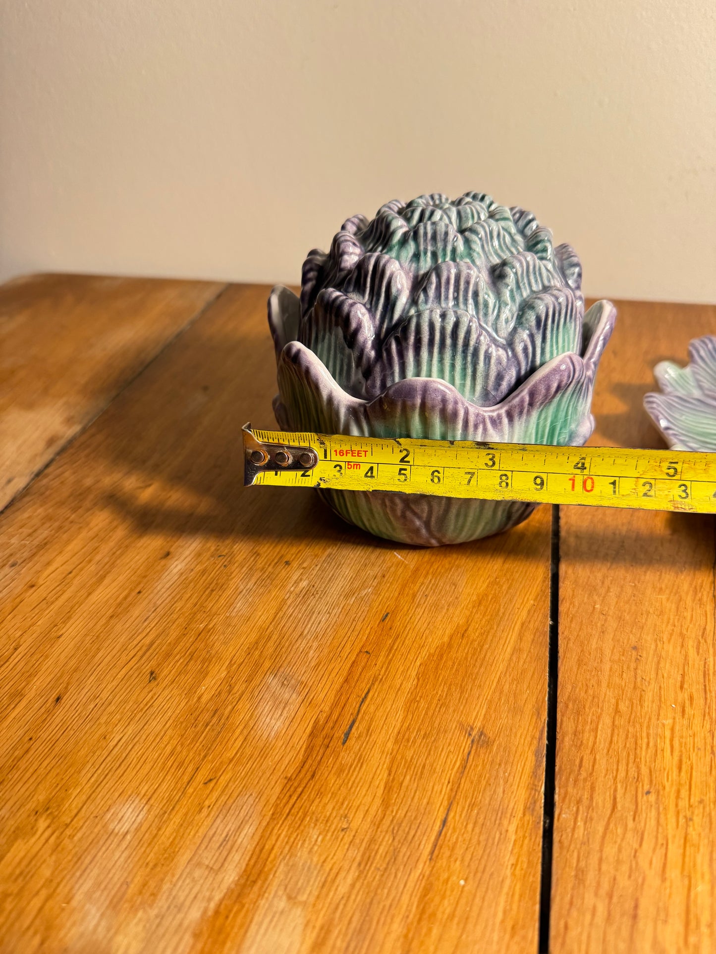 Artichoke Ceramic Pot in Slip | Artichaut en Barbotine | Made in Portugal | 860 | Vintage Retro | Quirky Unique |