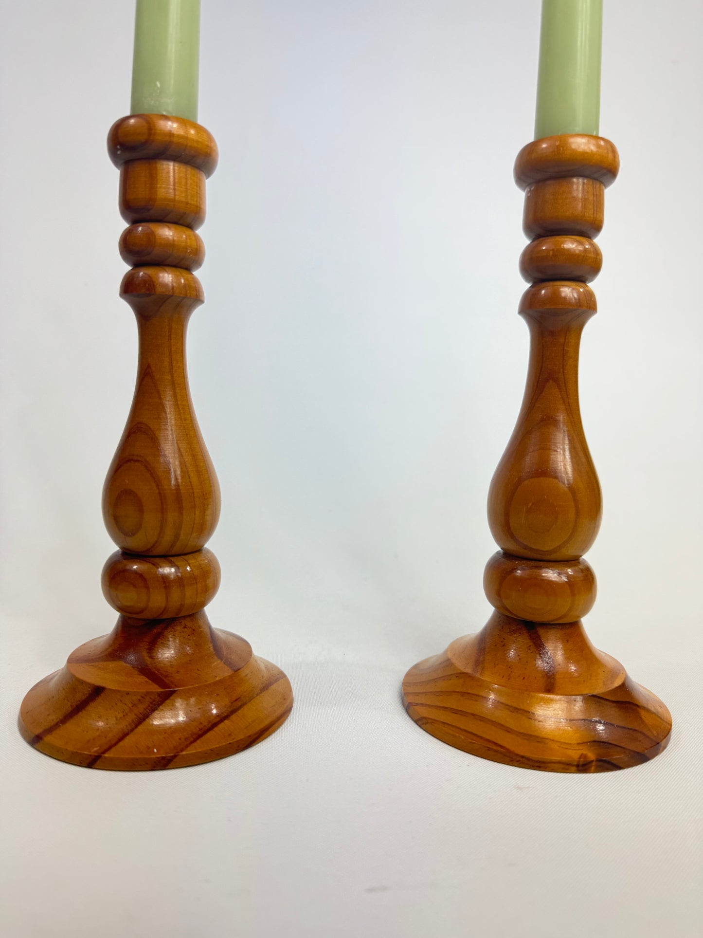 Wood Handmade Turned Candlestick Holders | Made in Australia | Handcrafted | Vintage Retro Rustic Scandi Unique Quirky