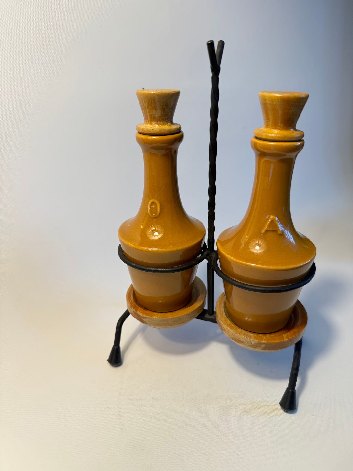 Oil and Vinegar Set | Olio y Aceite | Vintage Retro | Dinner Party |