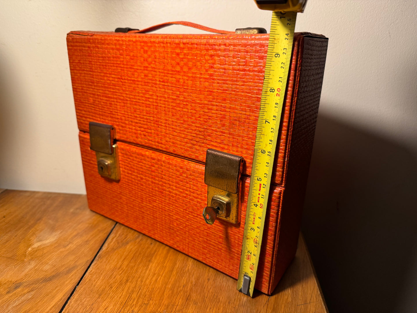 Retro Orange Double Cassette Carry Case | Vintage |
