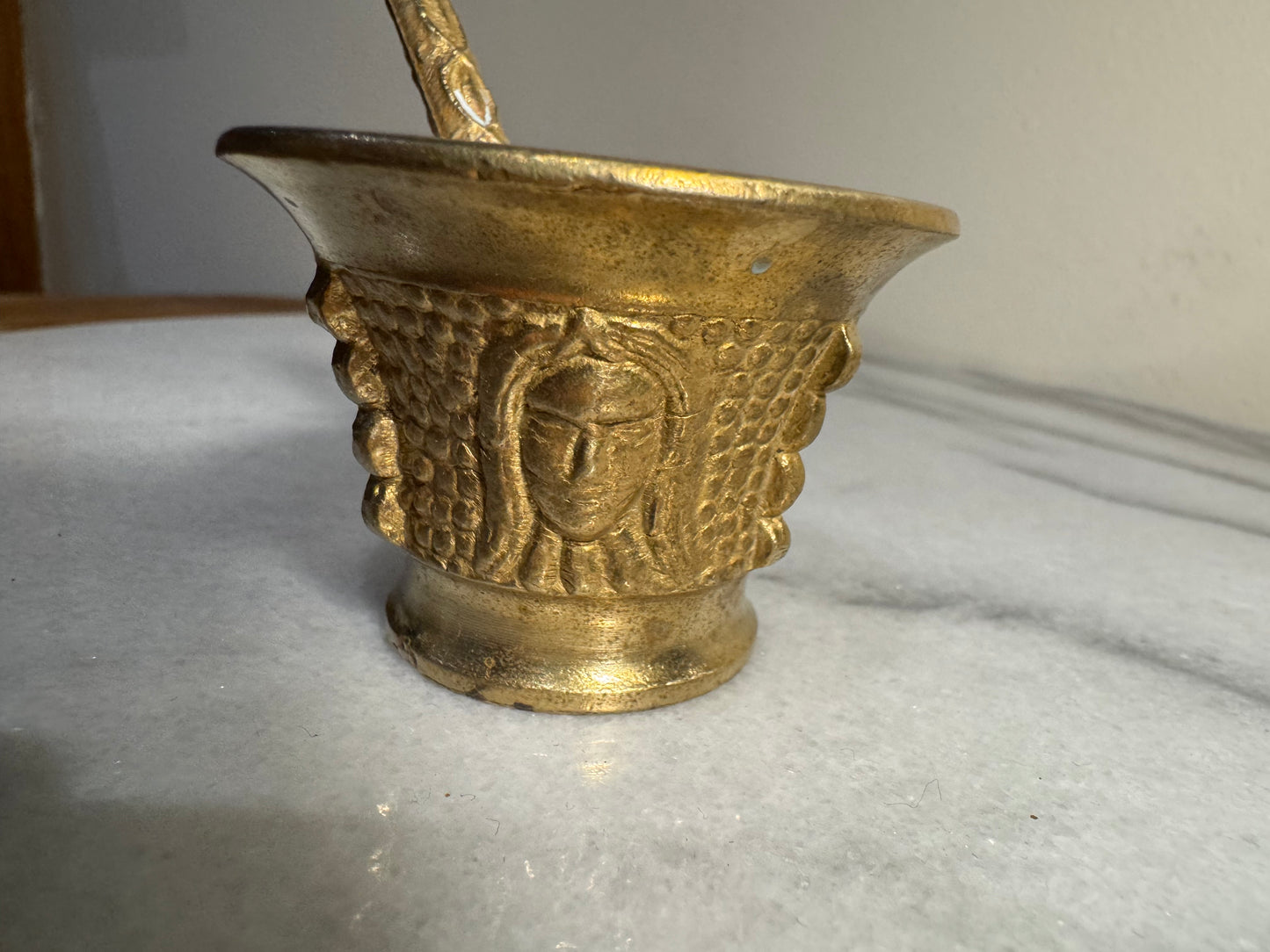 Miniature Brass Mortar & Pestle | Vintage Unique |
