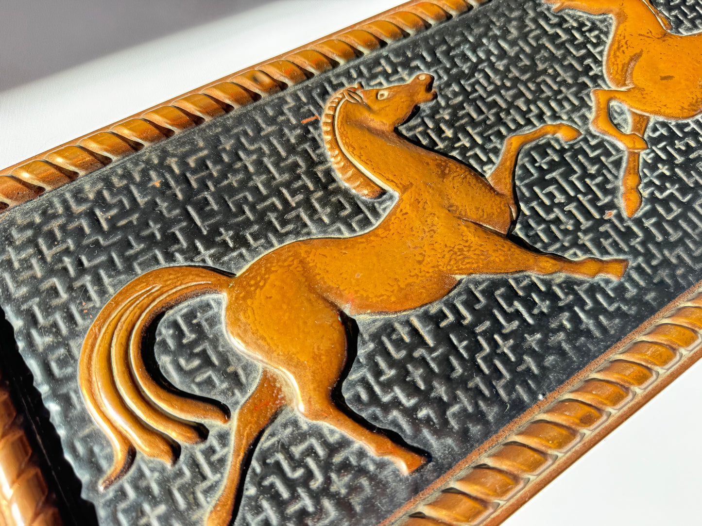 Antique Copper Horse Wall Hanging | Vintage Retro Decor | Unique Quirky Unusual | Made in Holland |