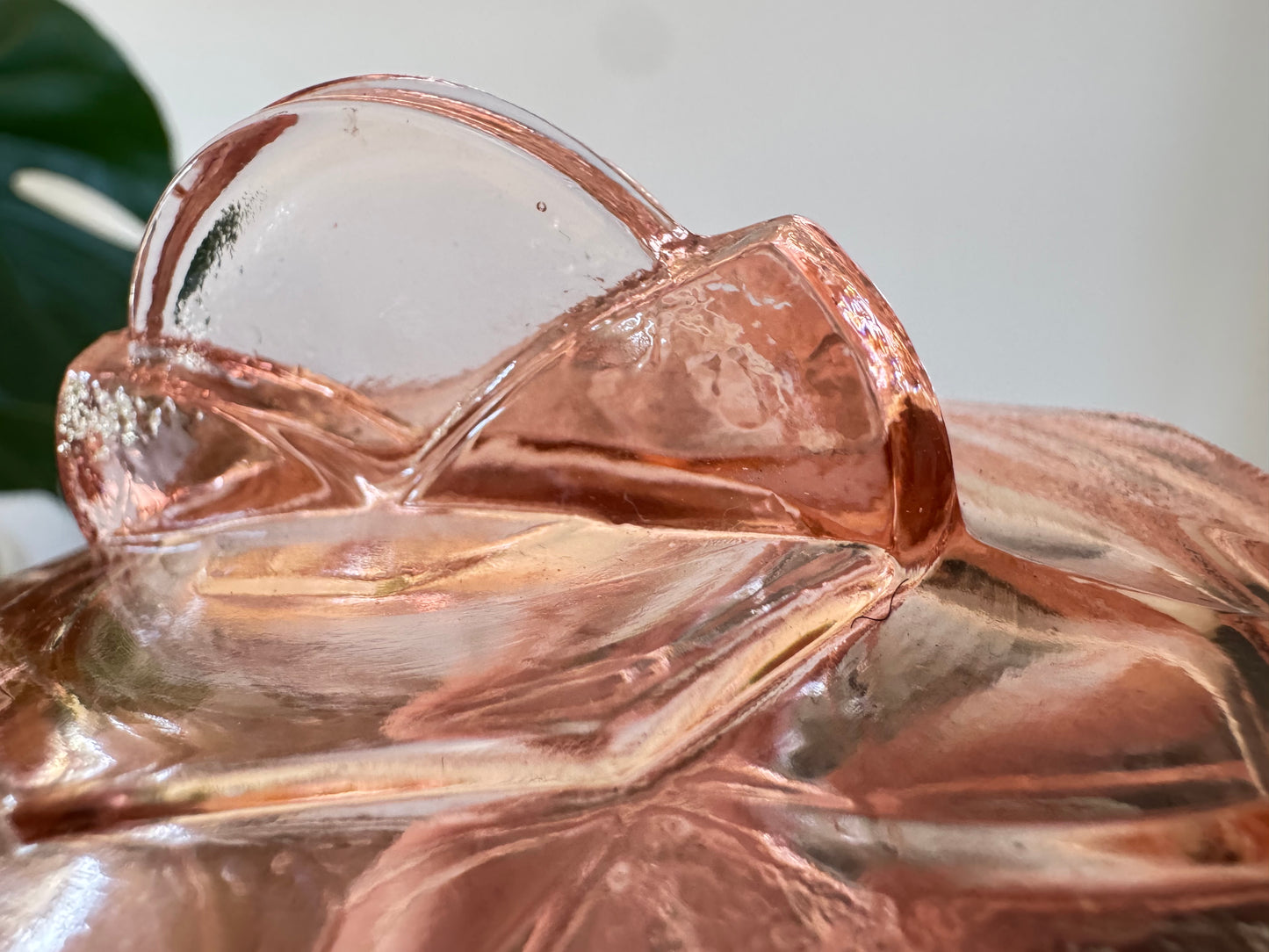 Pink Glass Vanity Set | Dressing Table | Retro Vintage Unique |