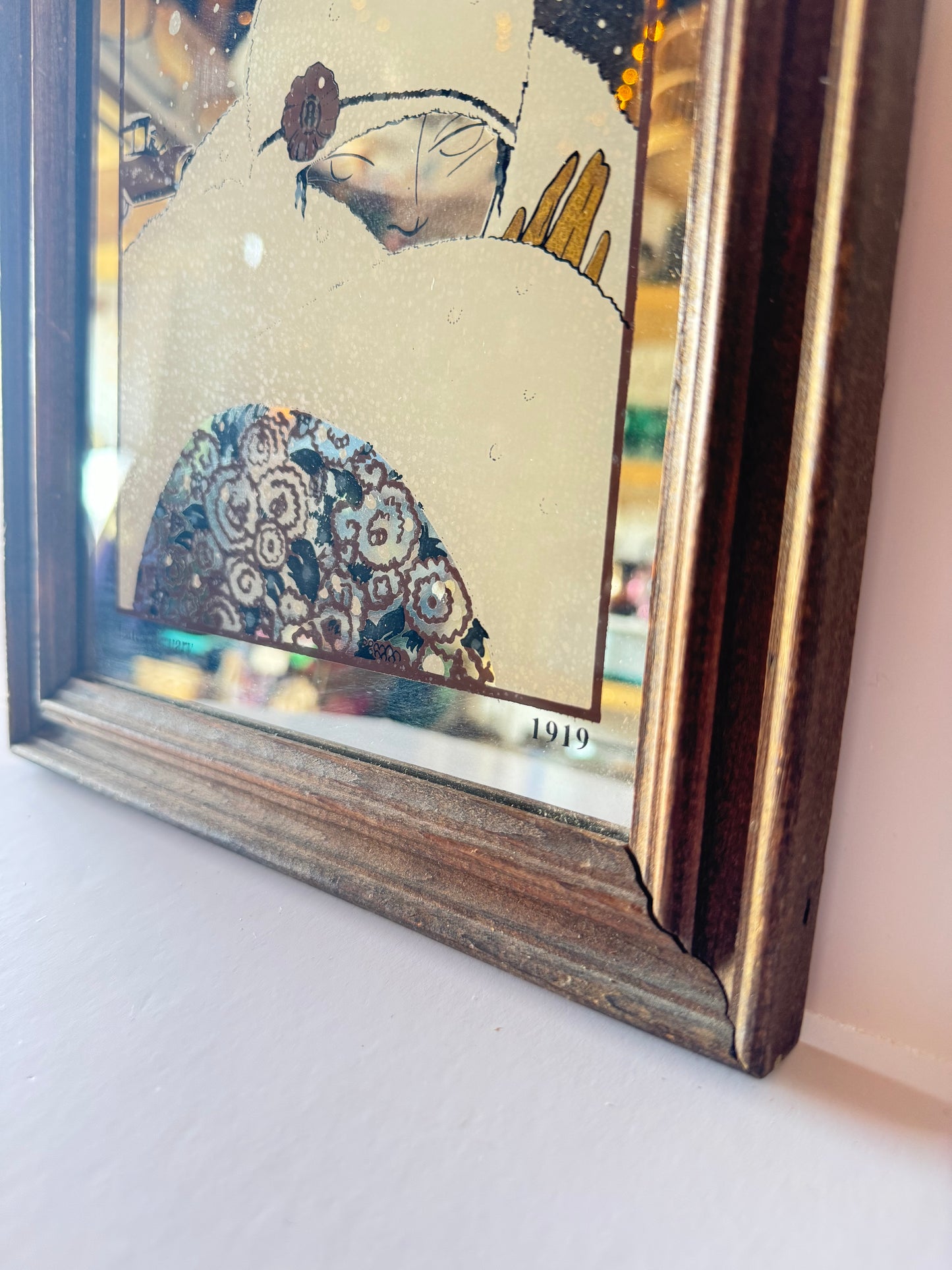 Vintage Vogue Art Print Mirror Early February 1919
