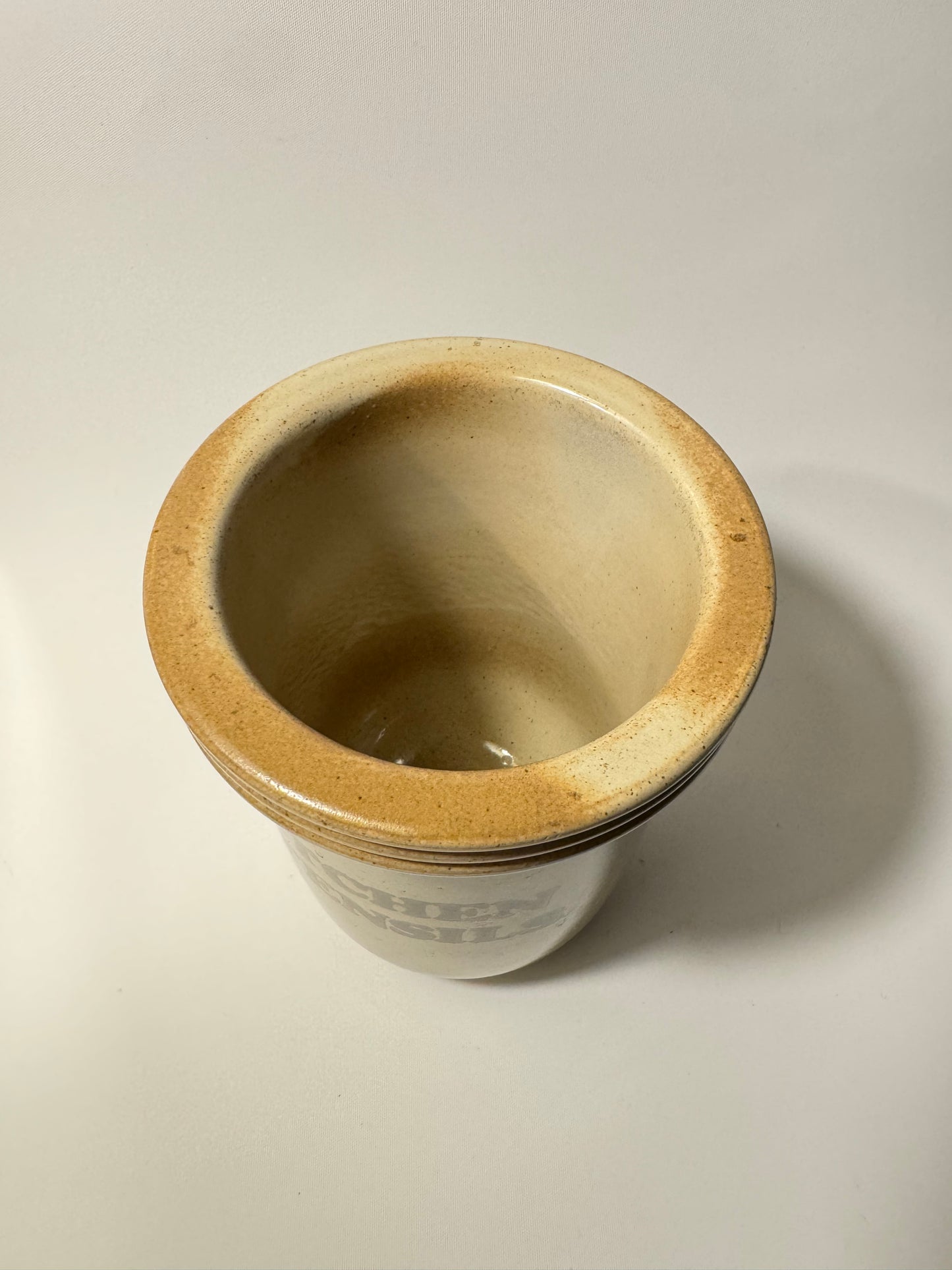 Kitchen Utensils Pot | Vintage Retro | Pearsons Of Chesterfield 70s | Stoneware | MCM Mid Century |
