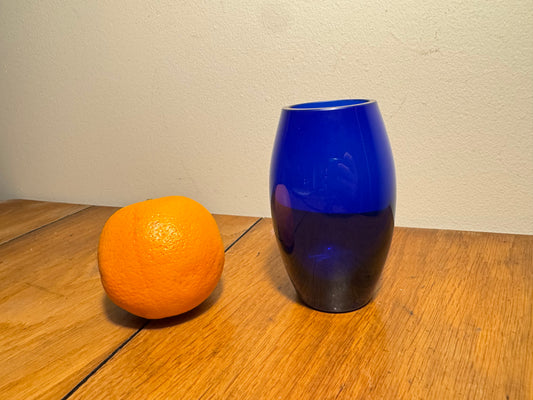 Cobalt Blue Small Glass Bud Vase
