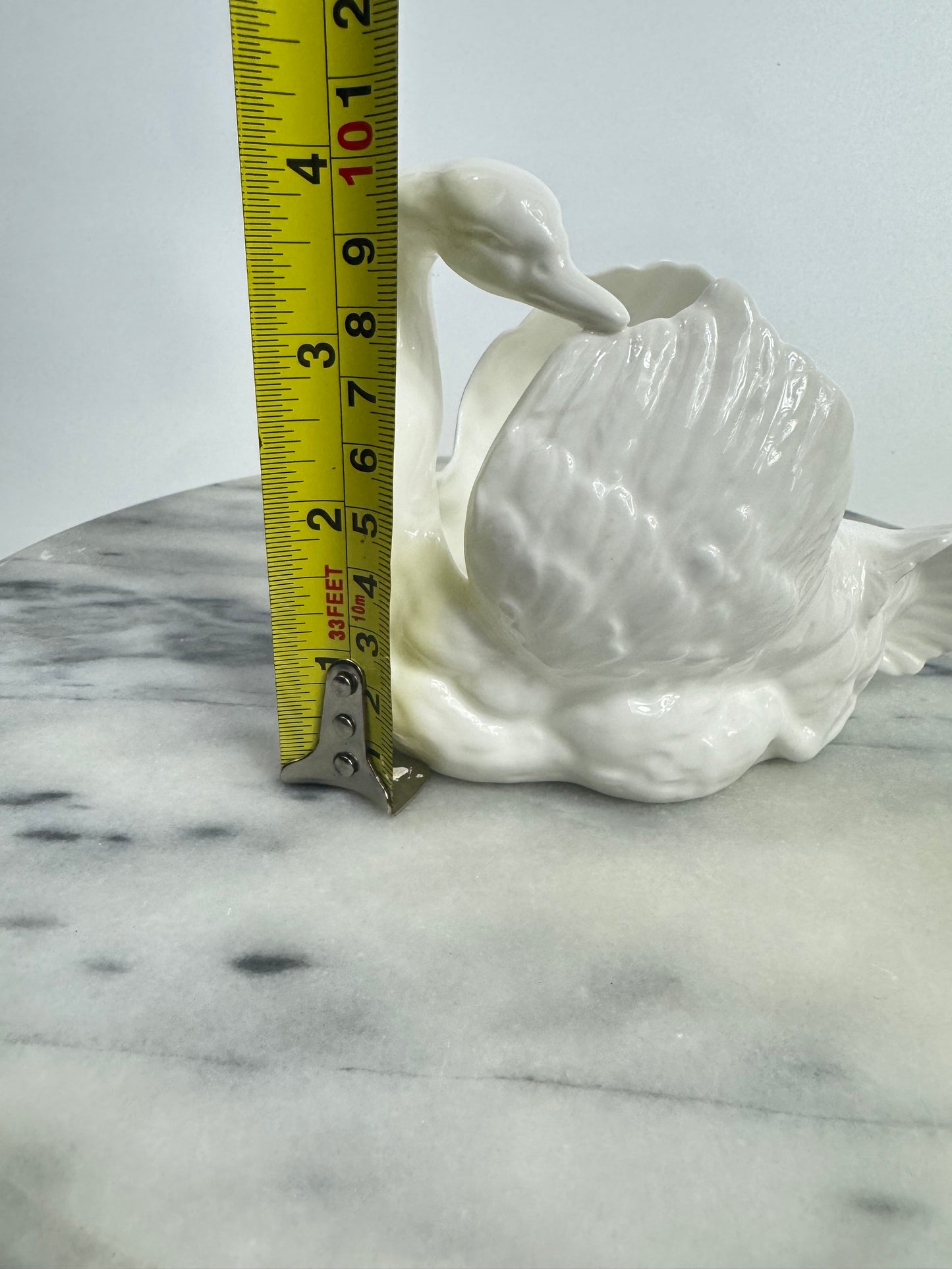 Staffordshire Fine Bone China Swan | Mini Planter | Vintage Retro |