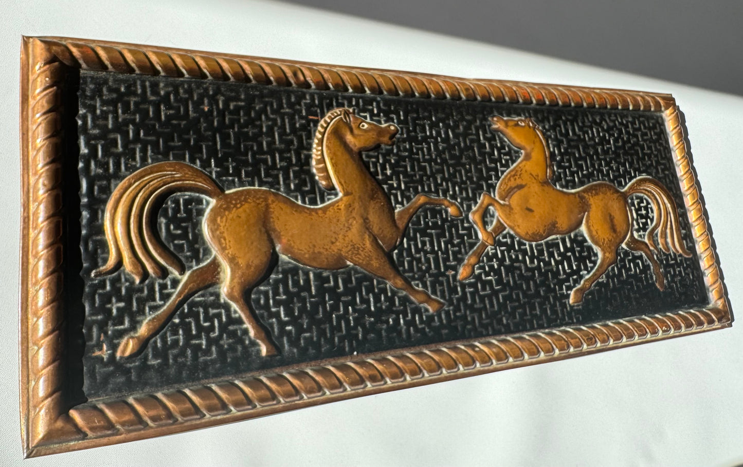 Antique Copper Horse Wall Hanging | Vintage Retro Decor | Unique Quirky Unusual | Made in Holland |