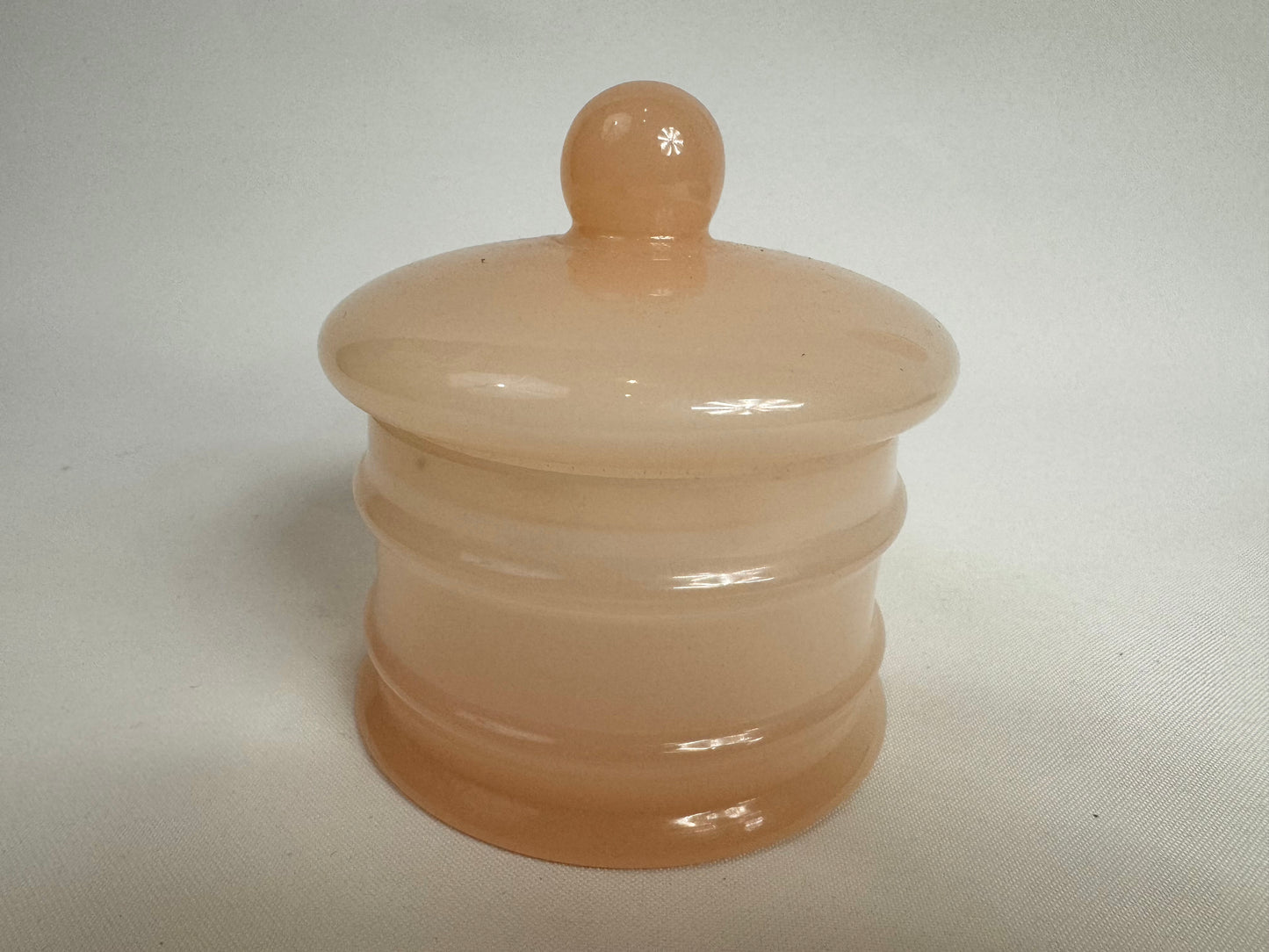 St Michael’s Pink Glass Container & Mini Bud Vase | Vintage Retro | Vanity | Made in Italy |