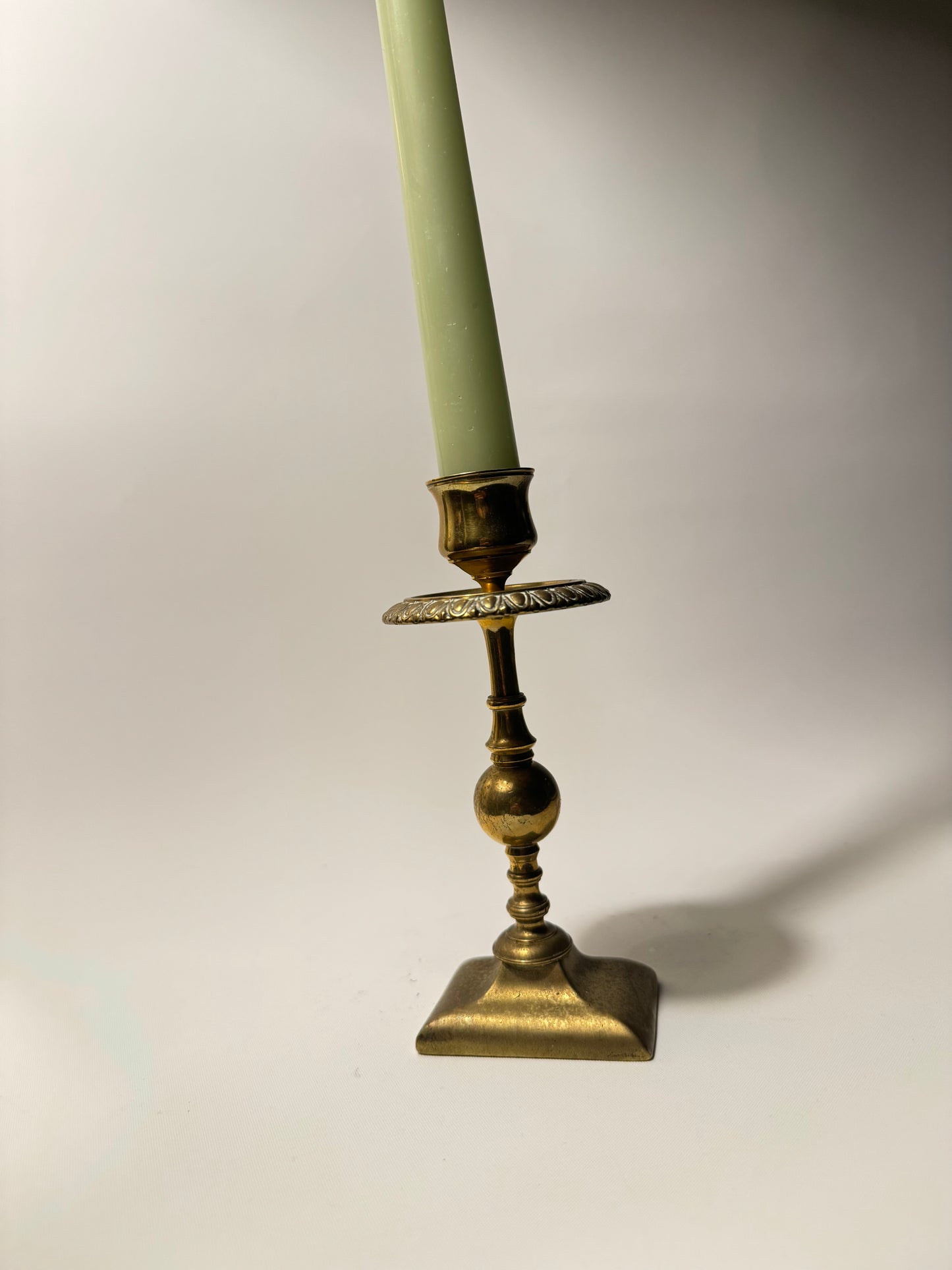 Brass Ornate Candlestick Holder | Vintage Antique |