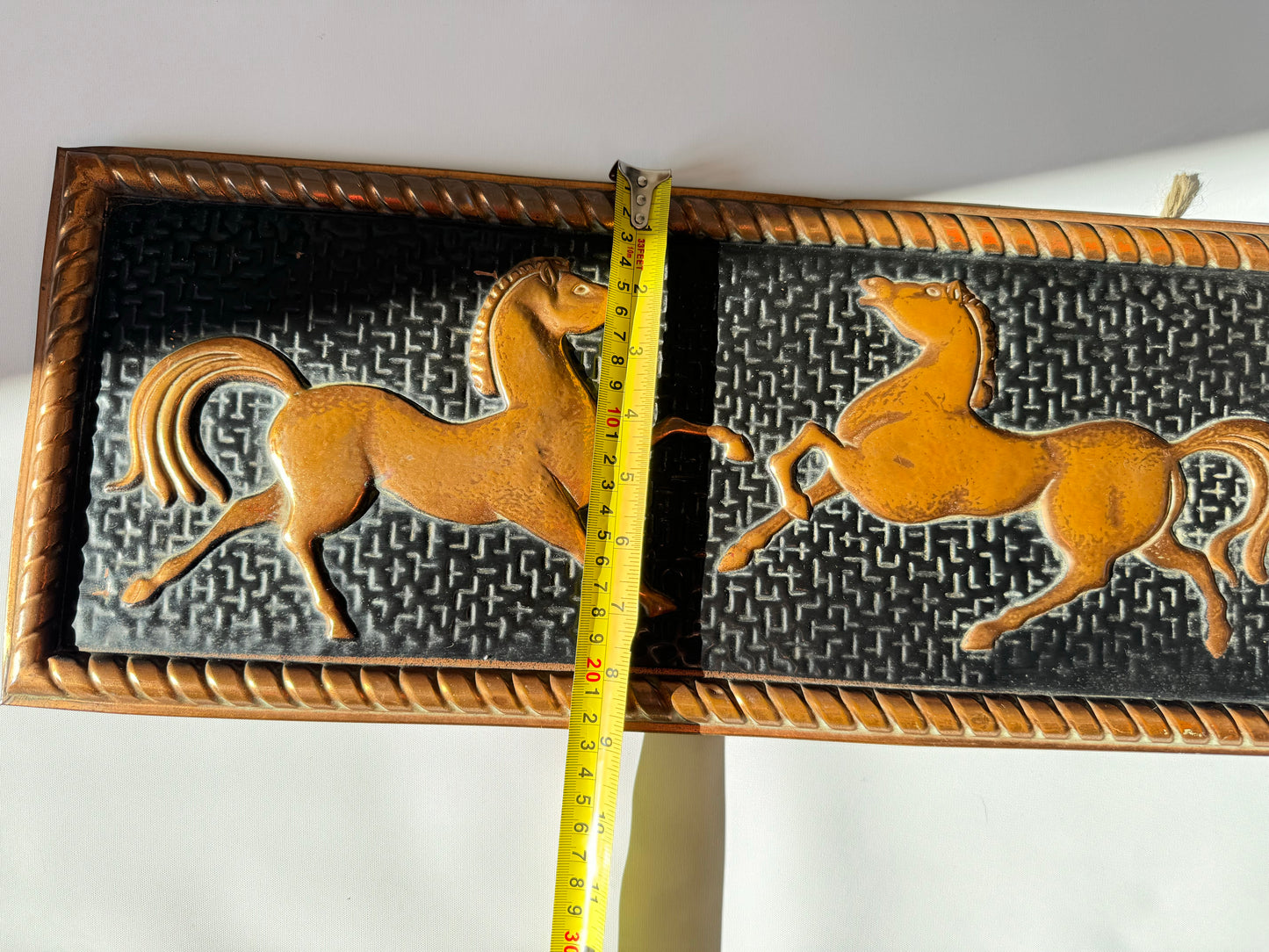 Antique Copper Horse Wall Hanging | Vintage Retro Decor | Unique Quirky Unusual | Made in Holland |