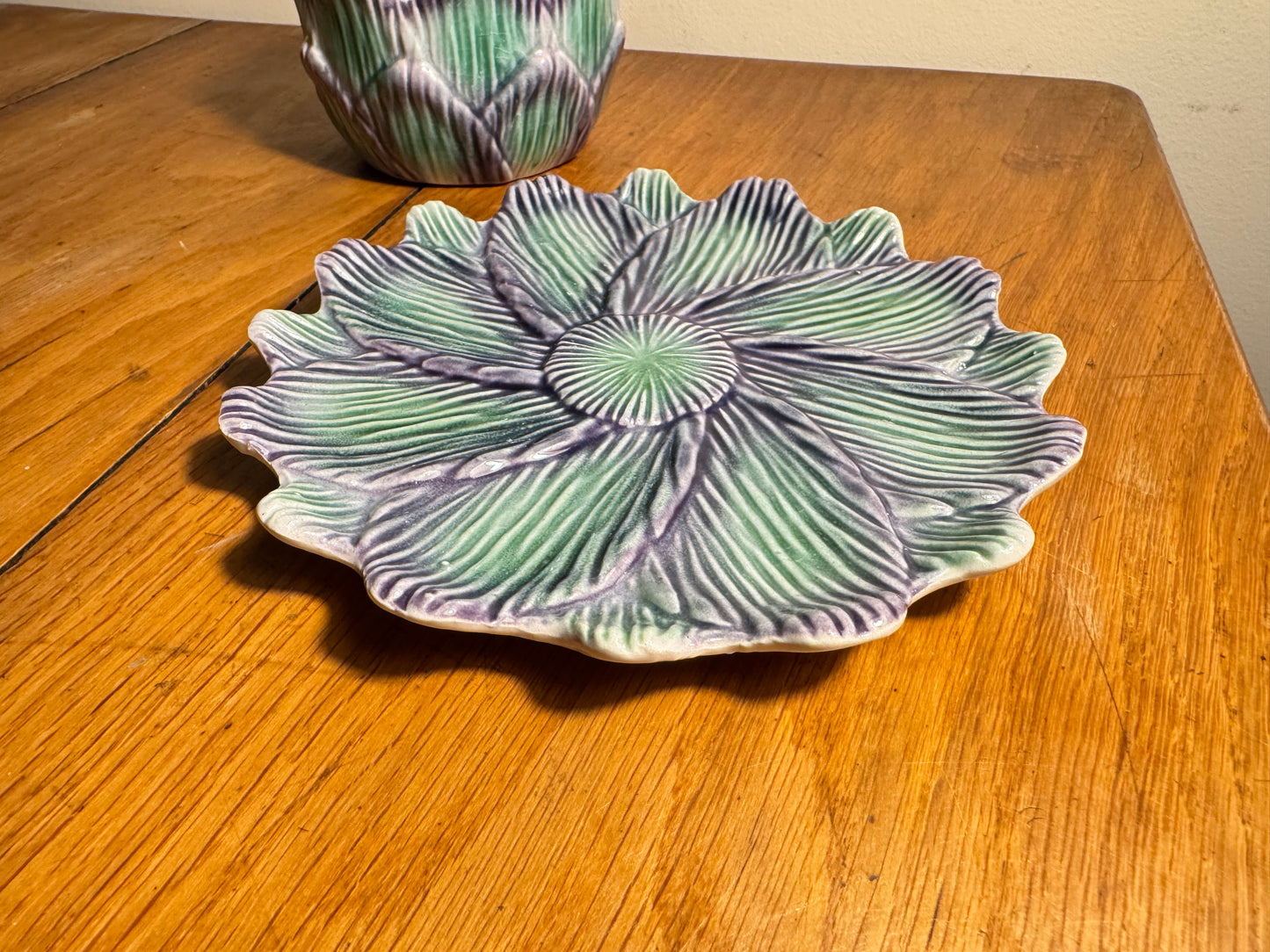 Artichoke Ceramic Pot in Slip | Artichaut en Barbotine | Made in Portugal | 860 | Vintage Retro | Quirky Unique |