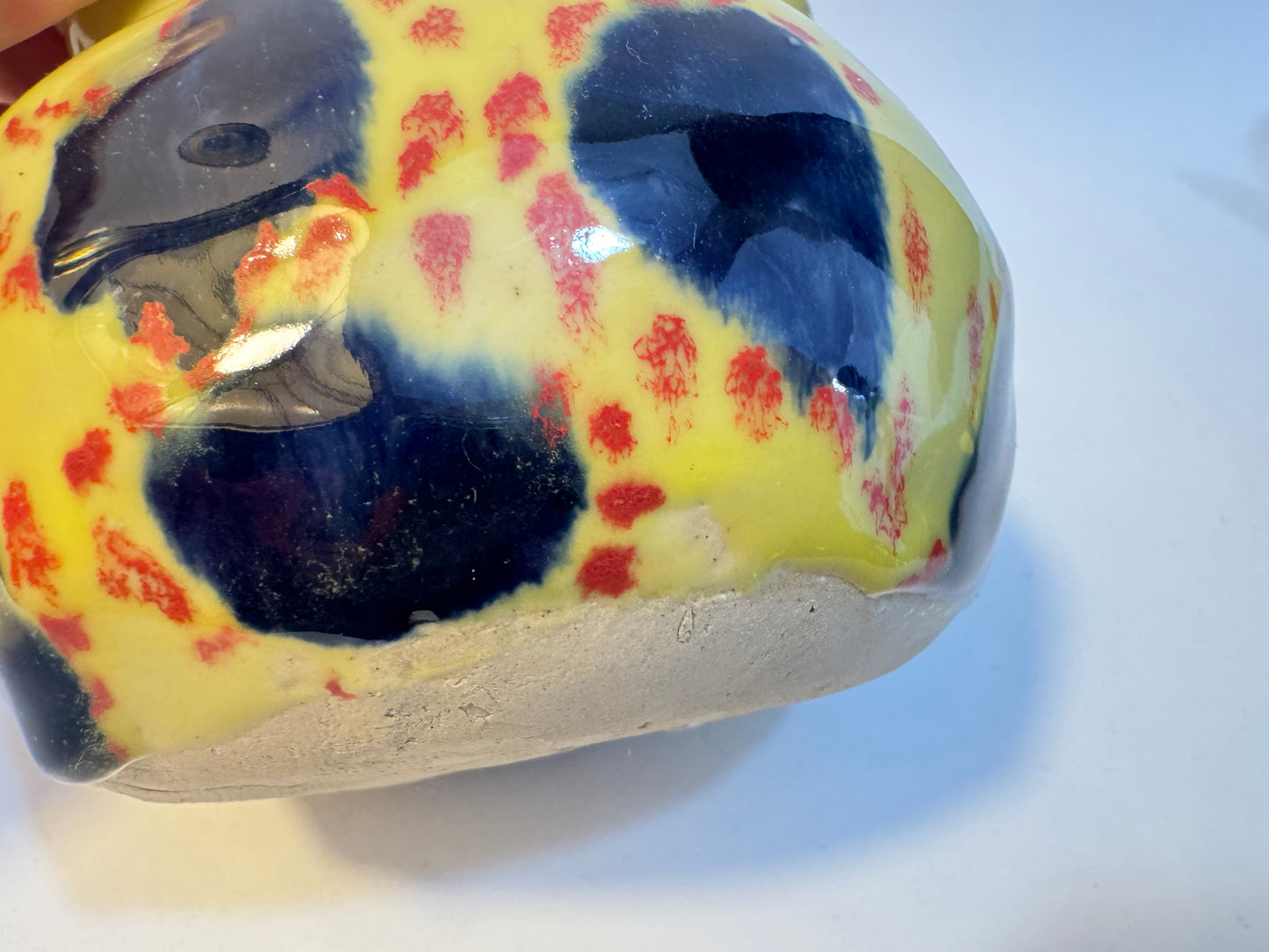Handmade Vase | Studio Pottery | Handpainted | Unique Quirky One of a Kind |