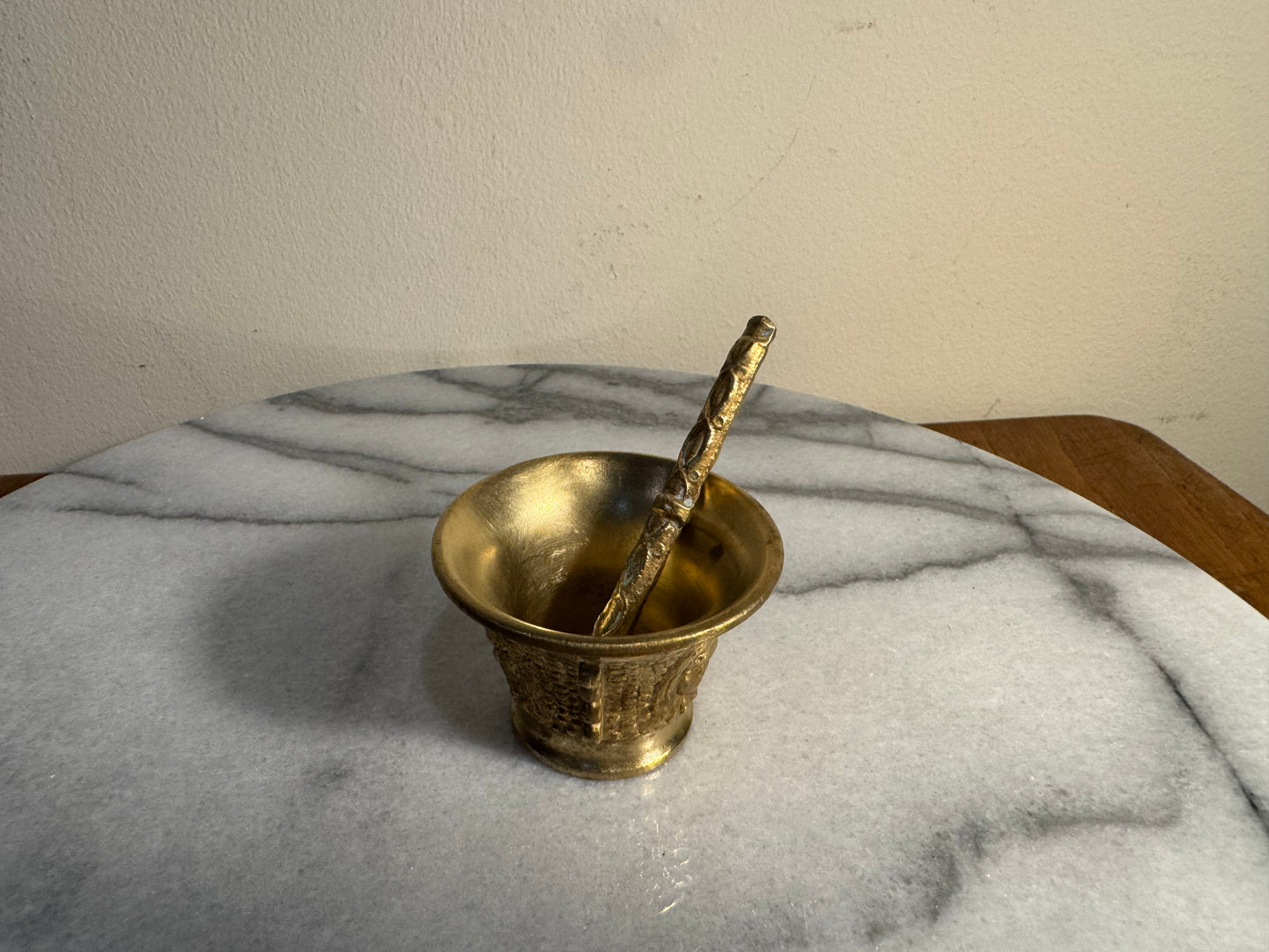 Miniature Brass Mortar & Pestle | Vintage Unique |