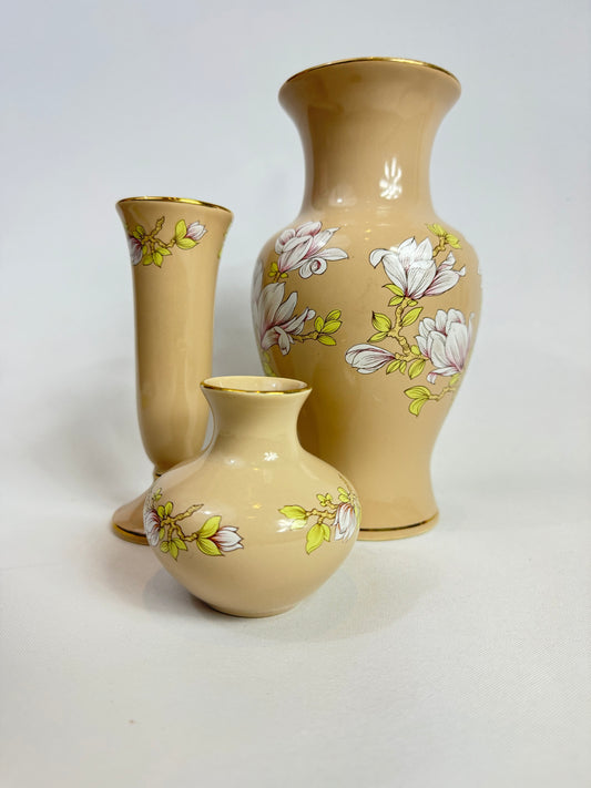 Sadler Magnolia Vase Trio | Floral Vase | Vintage Retro | Made in England