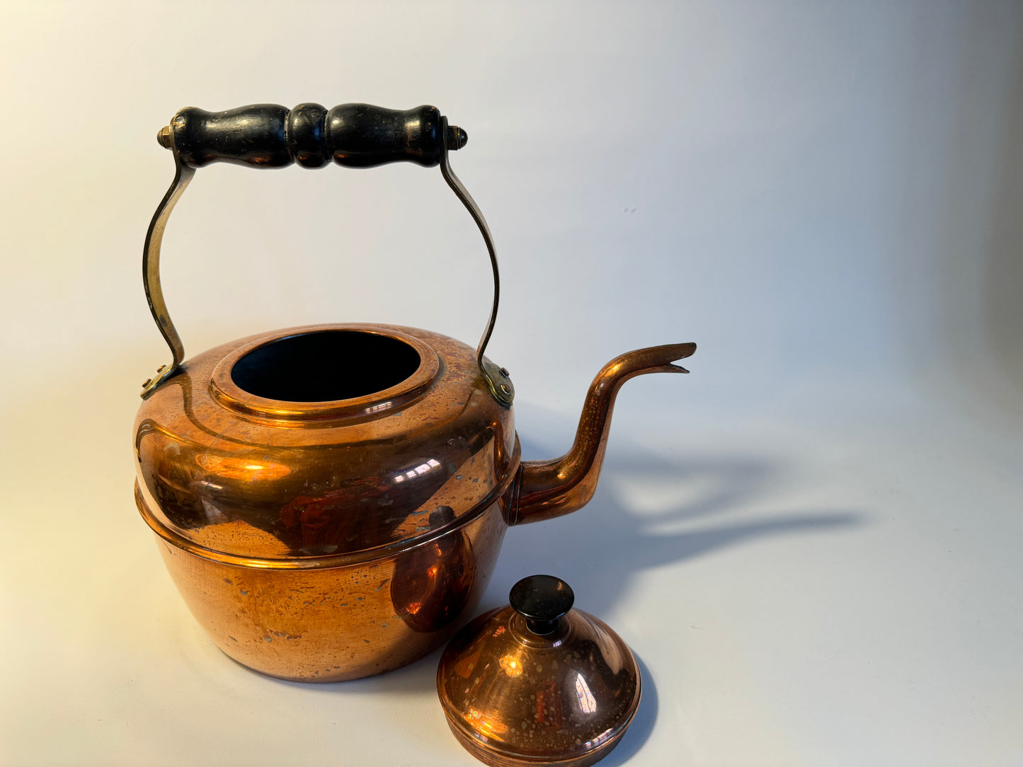 Antique Copper Kettle Teapot | Vintage Retro |