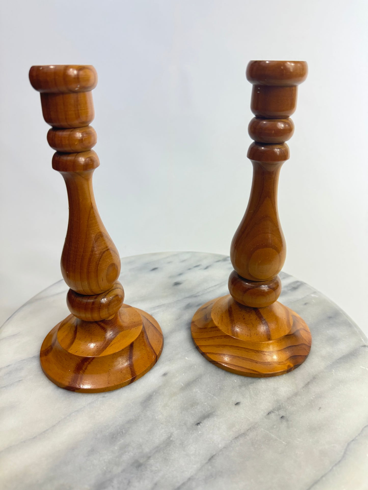 Wood Handmade Turned Candlestick Holders | Made in Australia | Handcrafted | Vintage Retro Rustic Scandi Unique Quirky