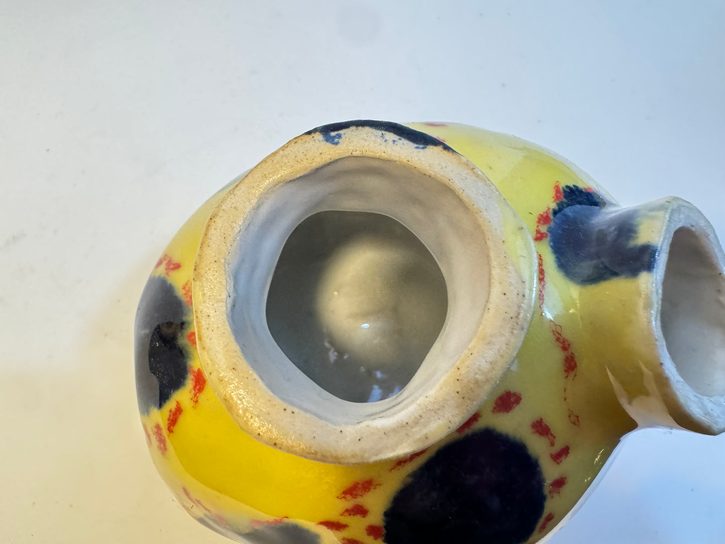 Handmade Vase | Studio Pottery | Handpainted | Unique Quirky One of a Kind |