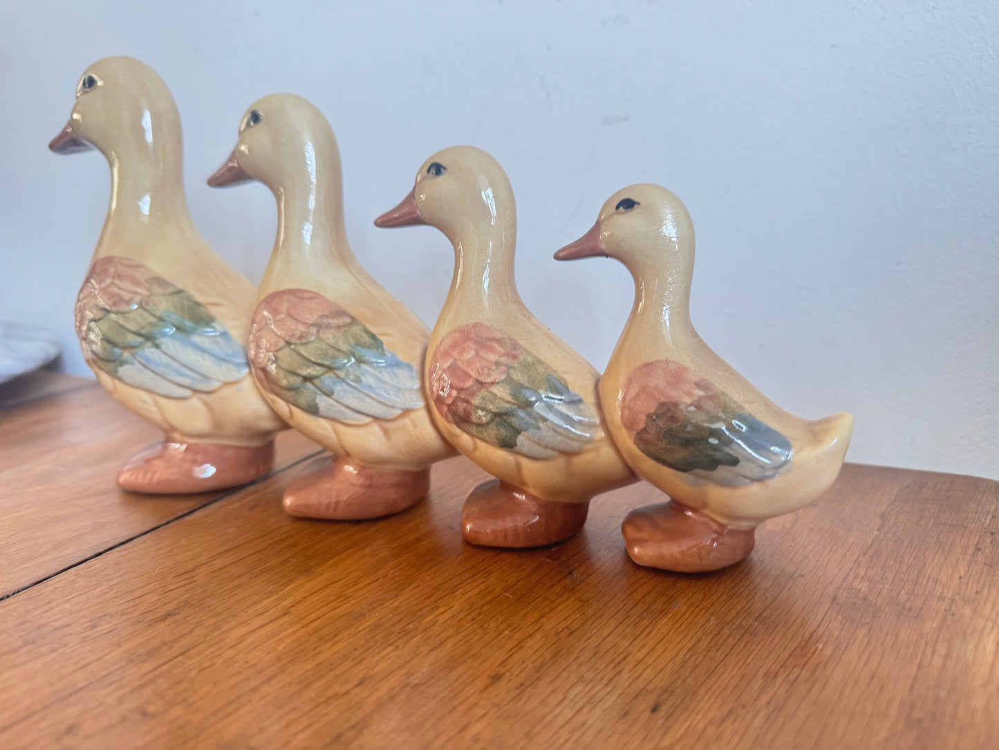Ceramic Hand Painted Ornamental Ducks | Vintage Retro | Quirky Decor | Duck Family | Cottagecore Farmhouse |