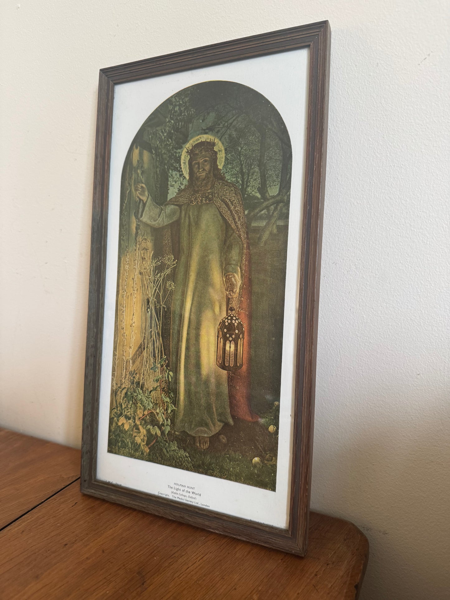 The Light of The World by Holman Hunt Religious Framed Print | Vintage Retro | Jesus Holy Religious | Gallery Wall |