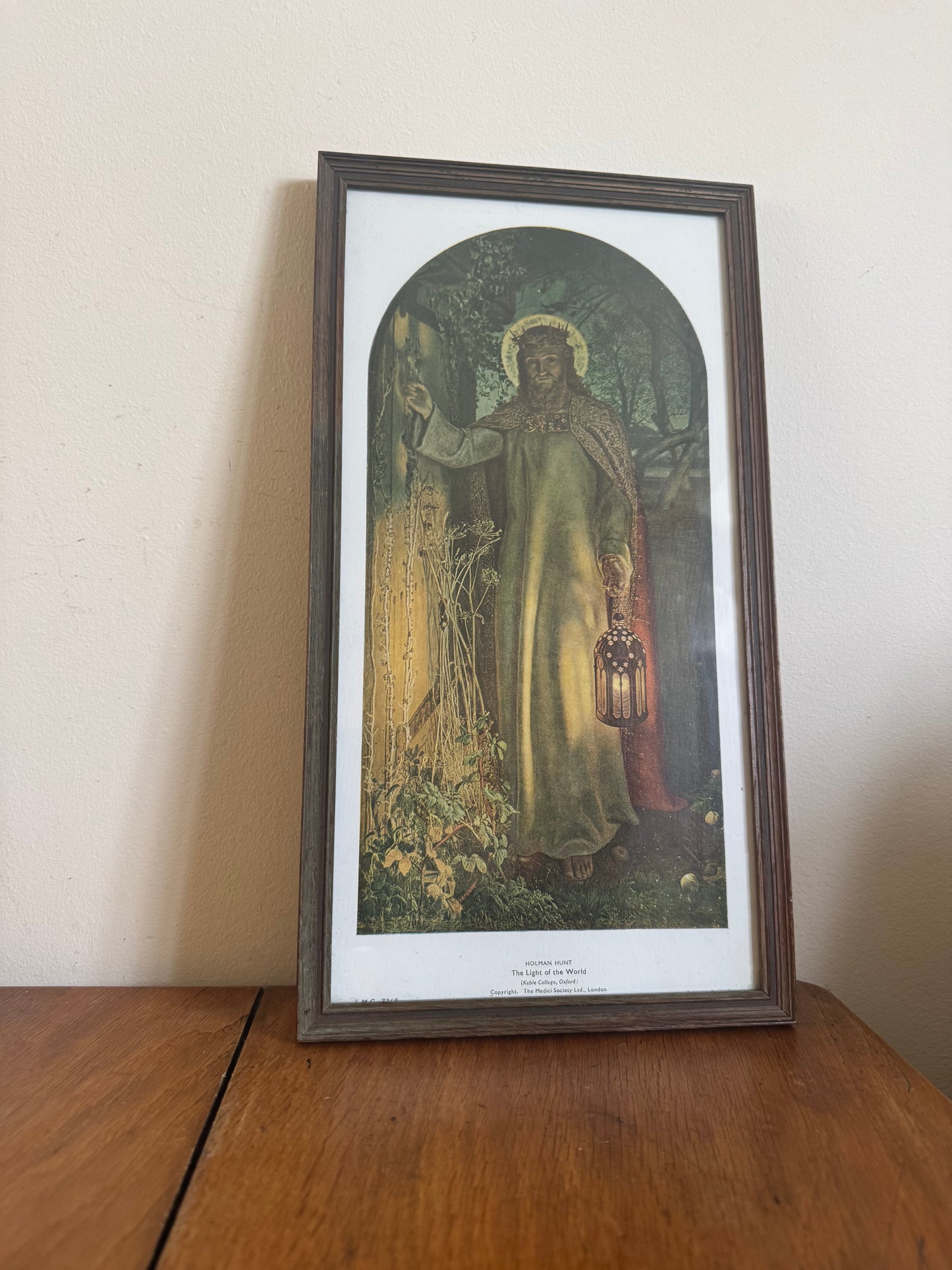 The Light of The World by Holman Hunt Religious Framed Print | Vintage Retro | Jesus Holy Religious | Gallery Wall |