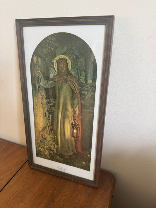 The Light of The World by Holman Hunt Religious Framed Print | Vintage Retro | Jesus Holy Religious | Gallery Wall |