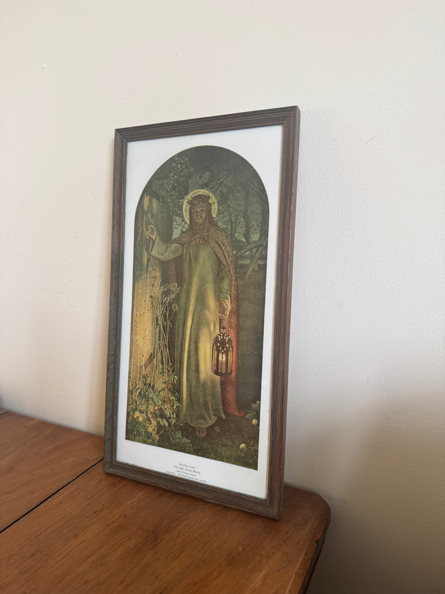 The Light of The World by Holman Hunt Religious Framed Print | Vintage Retro | Jesus Holy Religious | Gallery Wall |