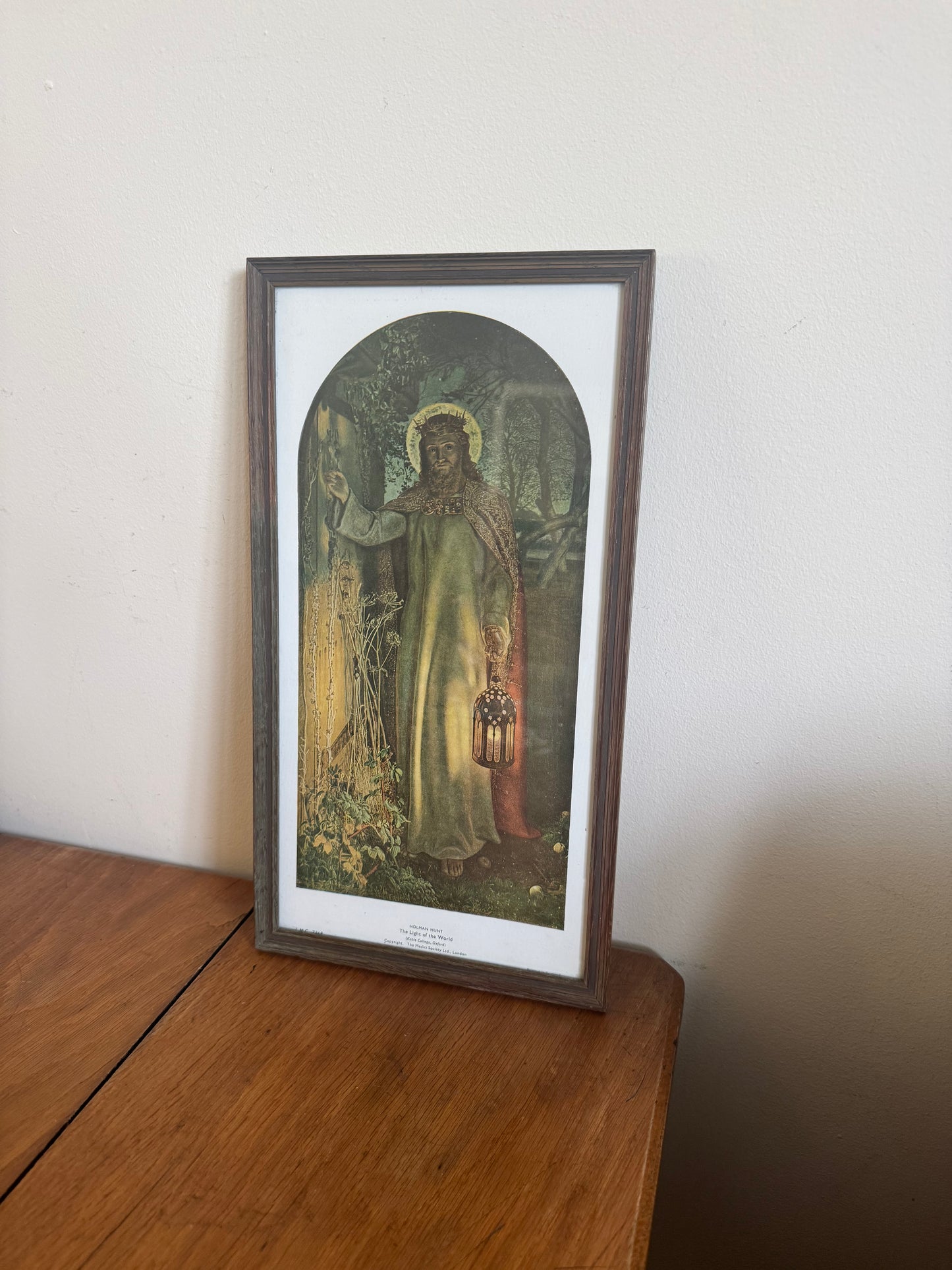 The Light of The World by Holman Hunt Religious Framed Print | Vintage Retro | Jesus Holy Religious | Gallery Wall |