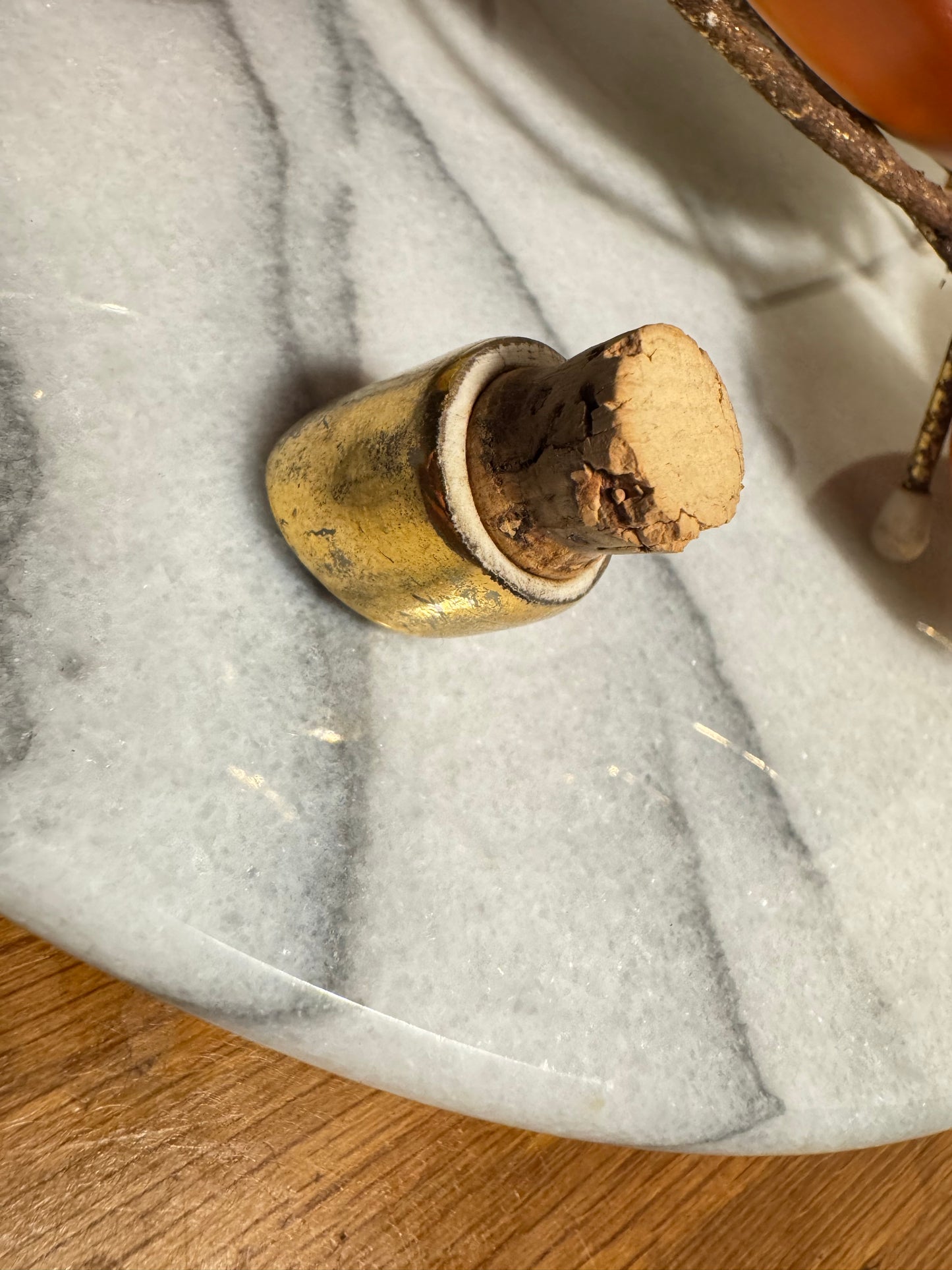 French Pear Liqueur Decanter Set with Stand & Cup Holder | Vintage Retro Quirky Barware |