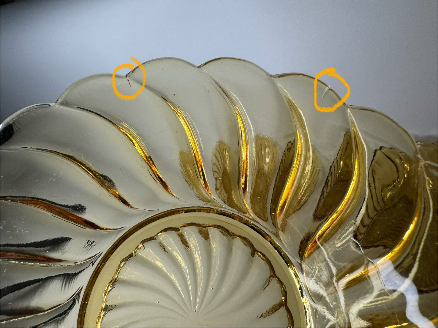 Glass Dessert Bowl Set. Bagley England. Vintage Depression Glass.