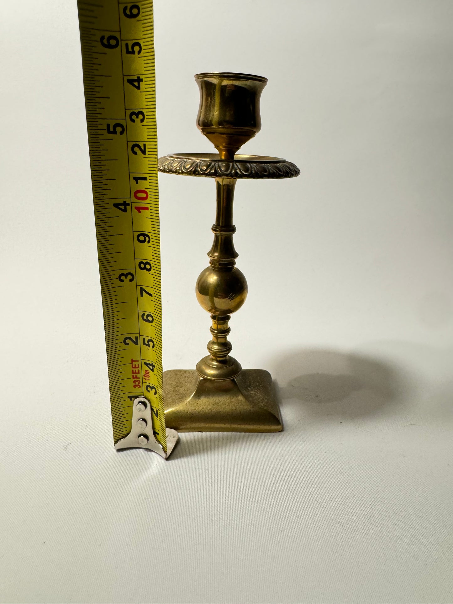 Brass Ornate Candlestick Holder | Vintage Antique |