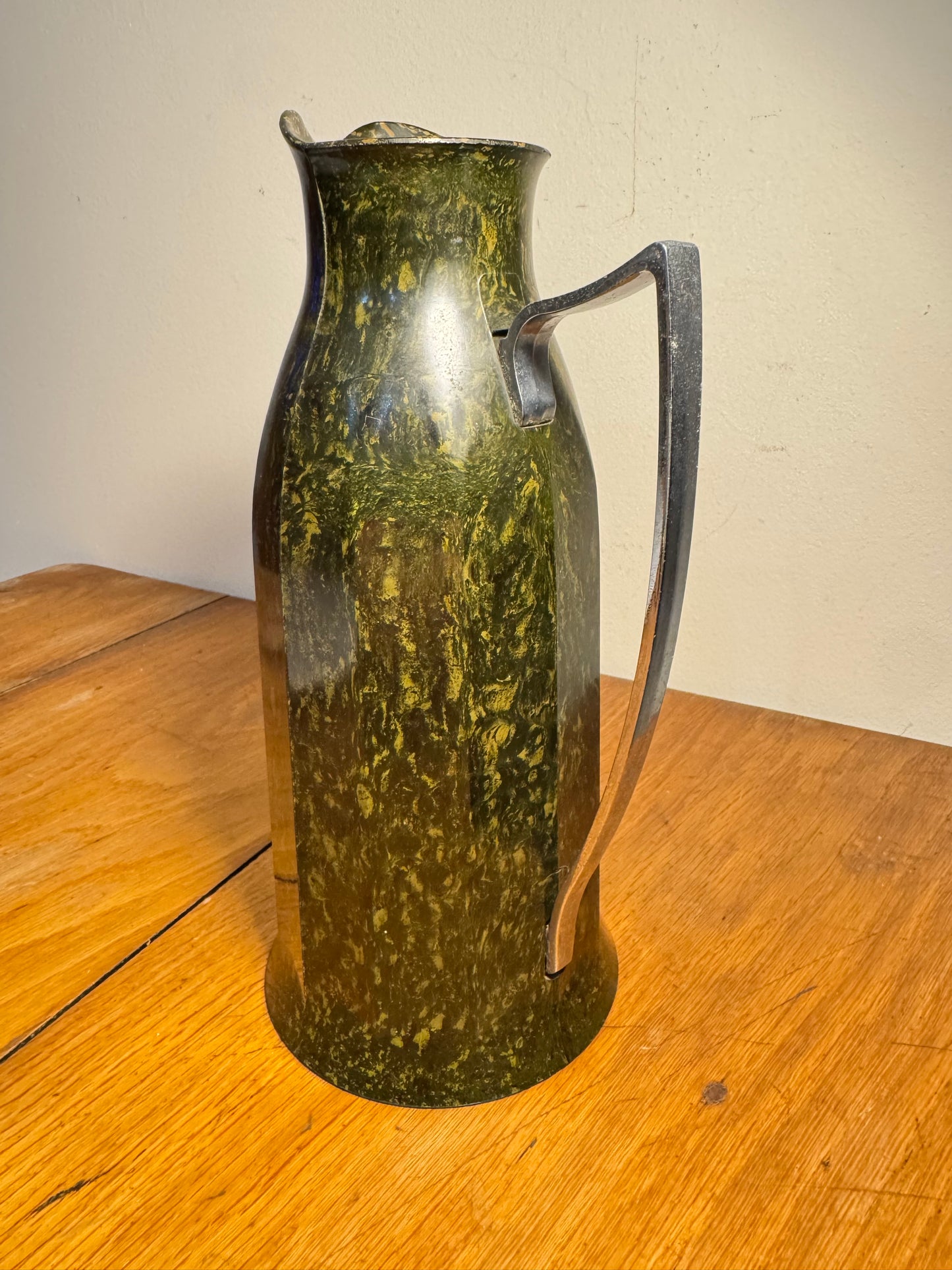 Bakelite Thermos Flask | Speckled Green | 1925 | No 24 London | Vintage Art Deco | Made in England |